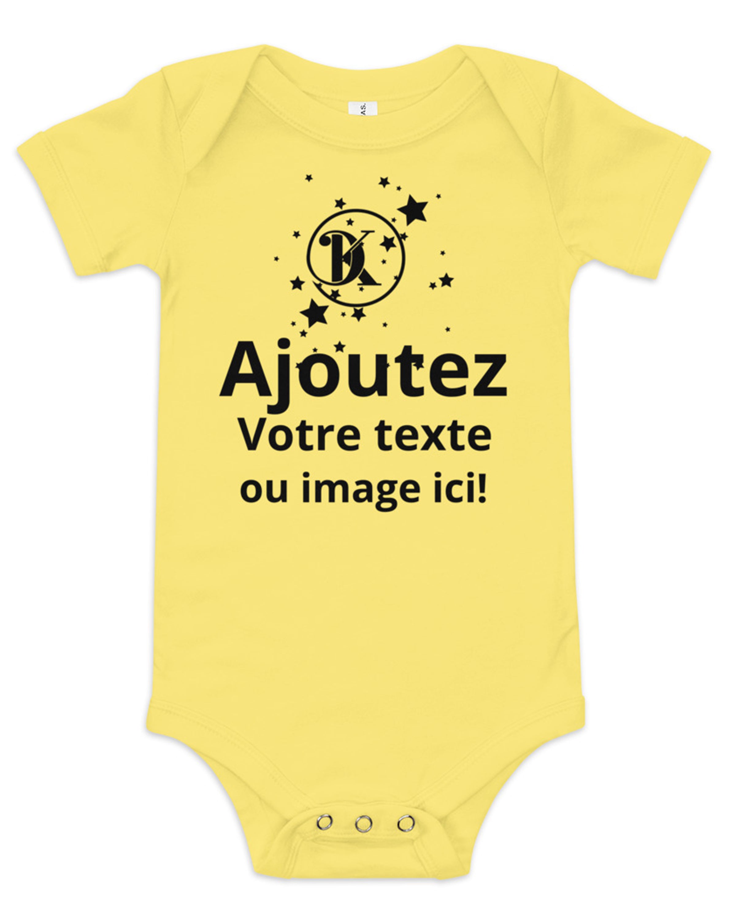 Body bébé tendance personnalisable - Acajou