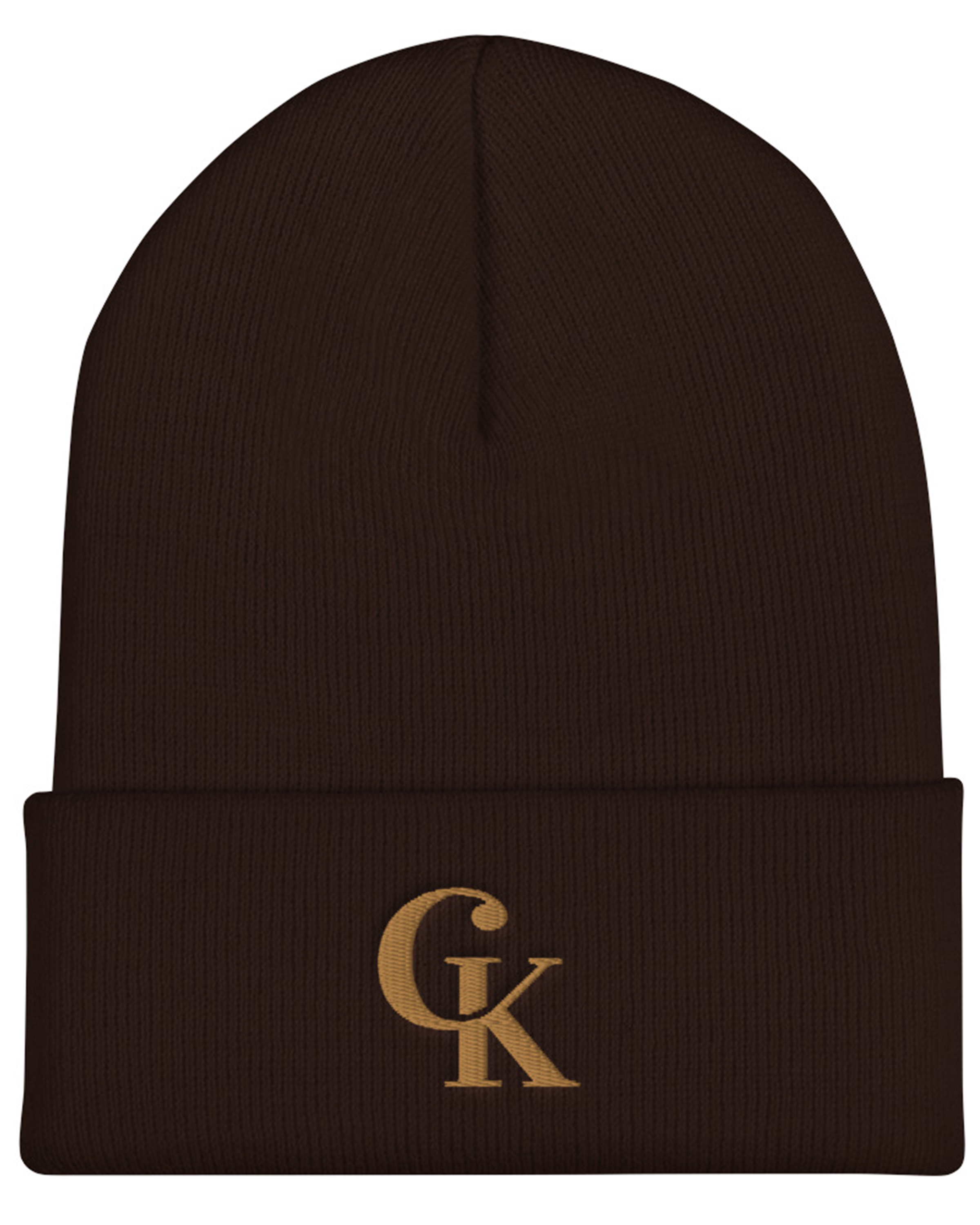 Bonnet à revers d'hiver marron - Chamoise