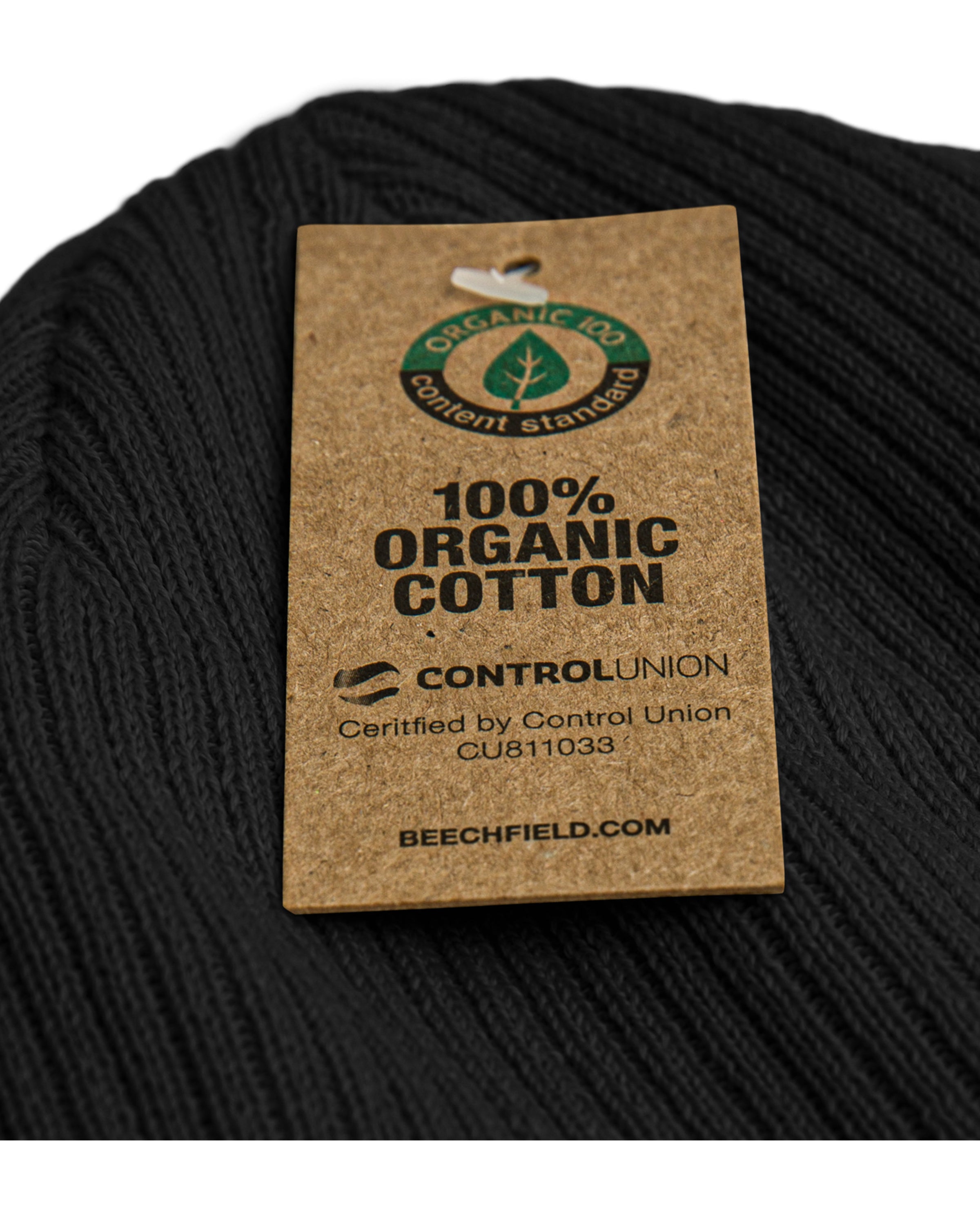 Bonnet tricoté bio noir - Palma