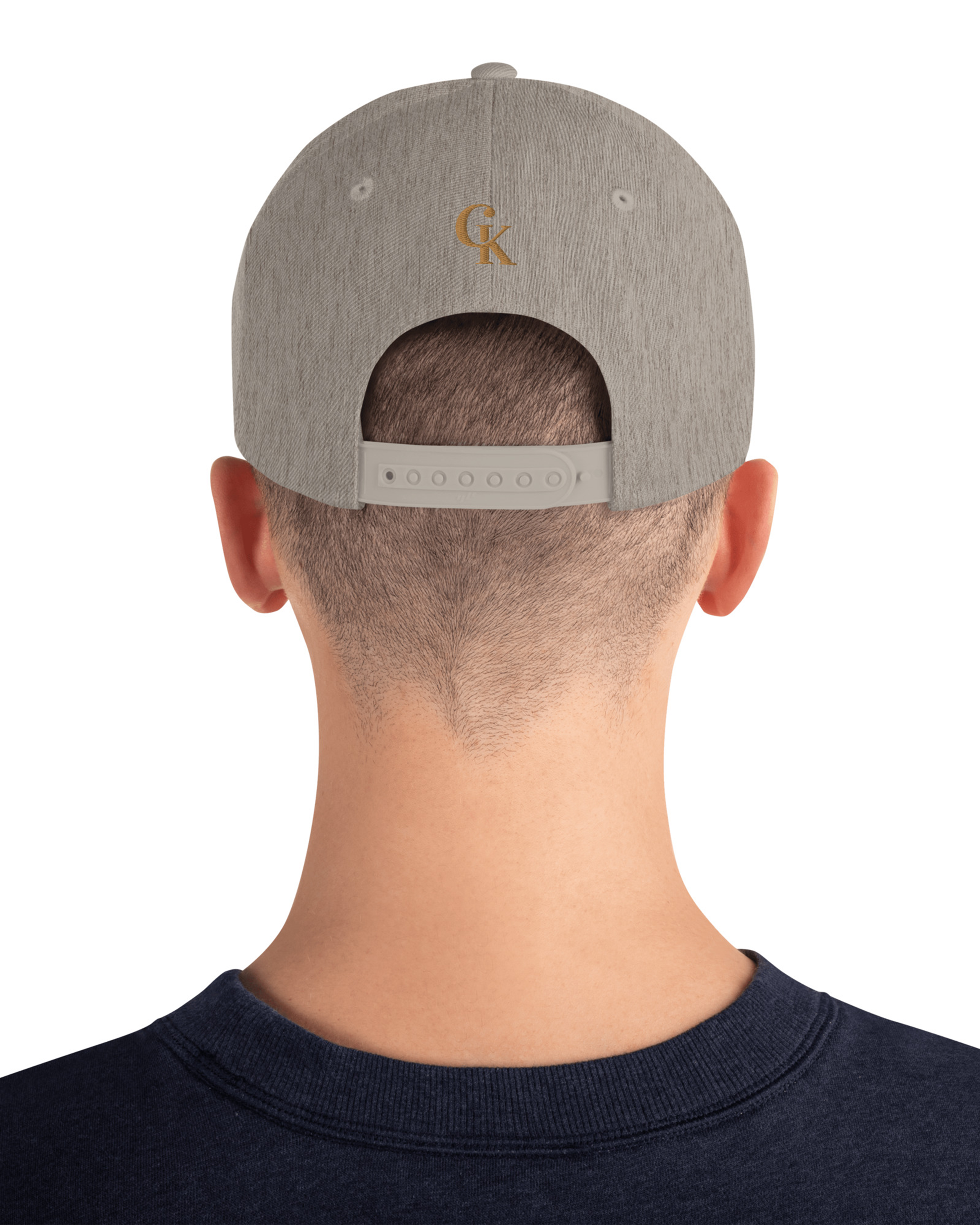 Casquette snapback classique gris chiné - Mahé#couleur_gris chiné