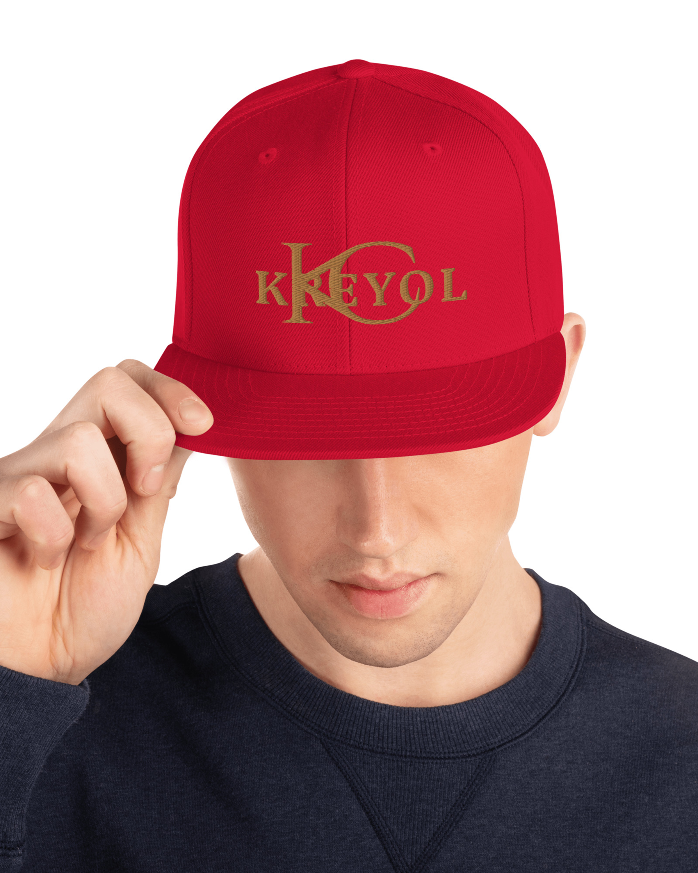 Casquette snapback classique rouge - Mahé#couleur_rouge