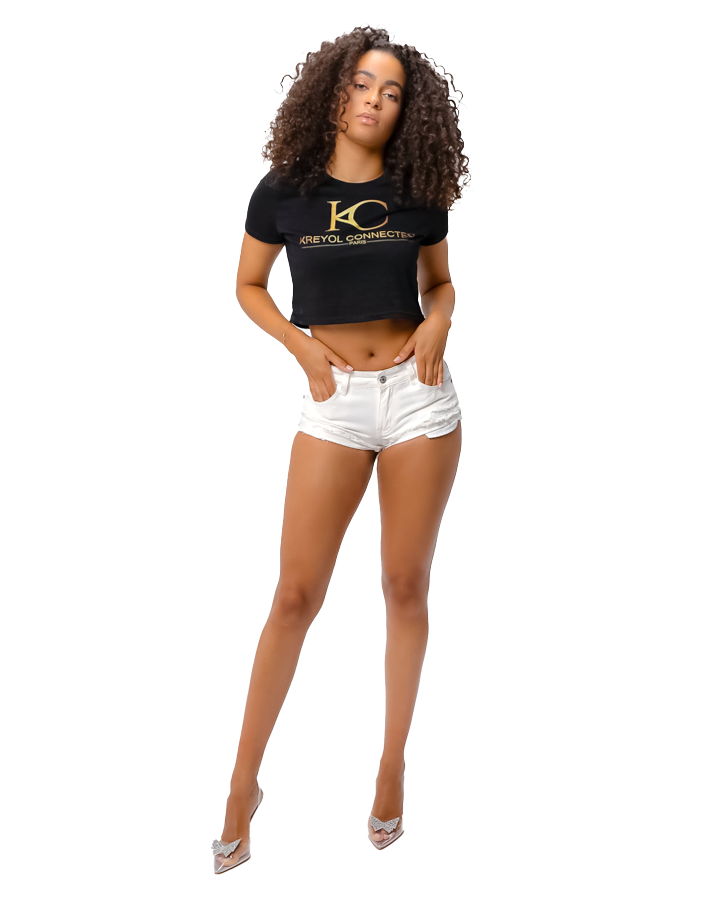 Crop top femme noir - Bambou#couleur_noir