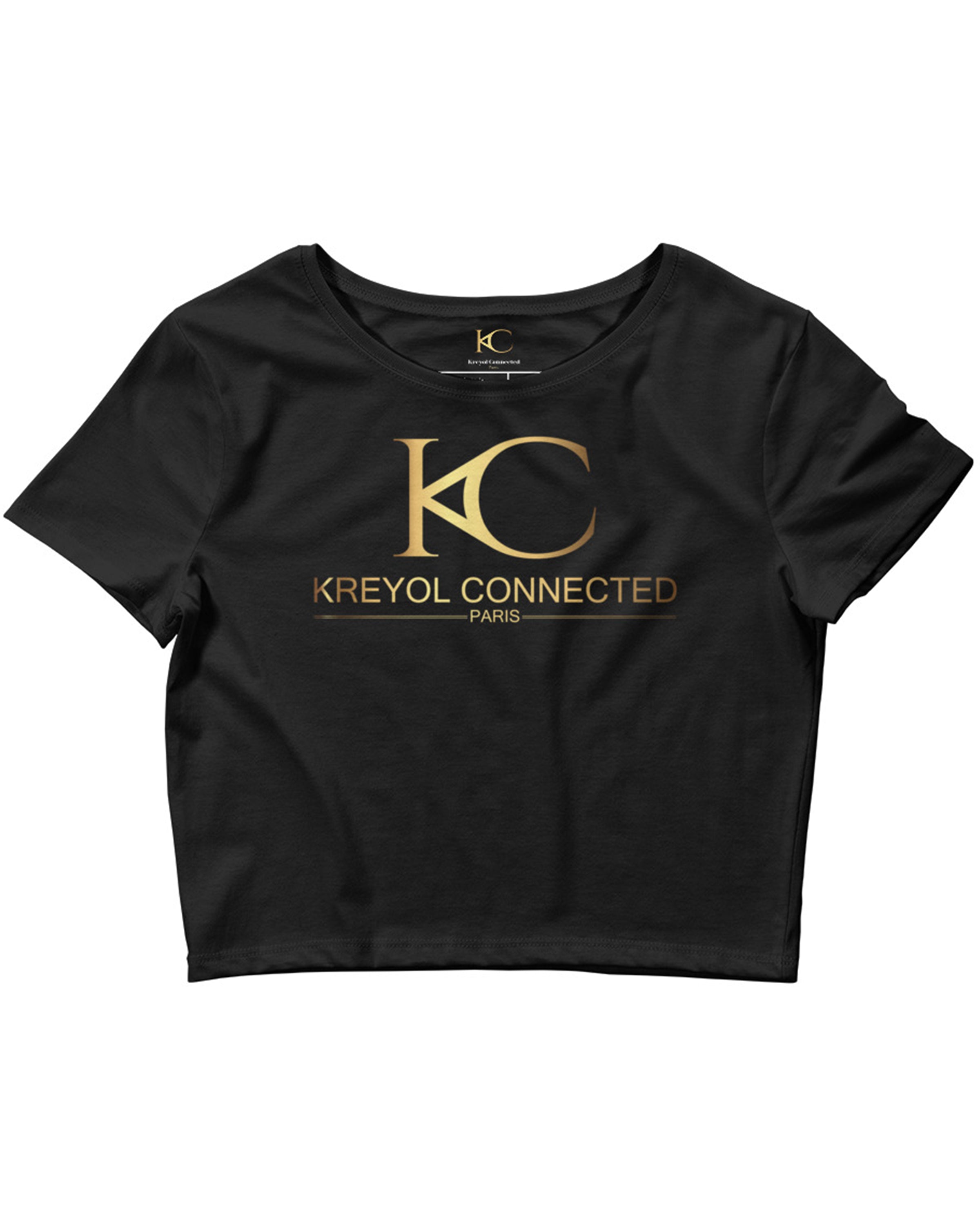 Crop top femme noir - Bambou#couleur_noir