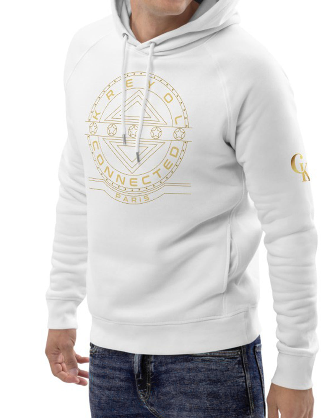 Hoodie écologique unisexe blanc - Bella Vista#couleur_blanc