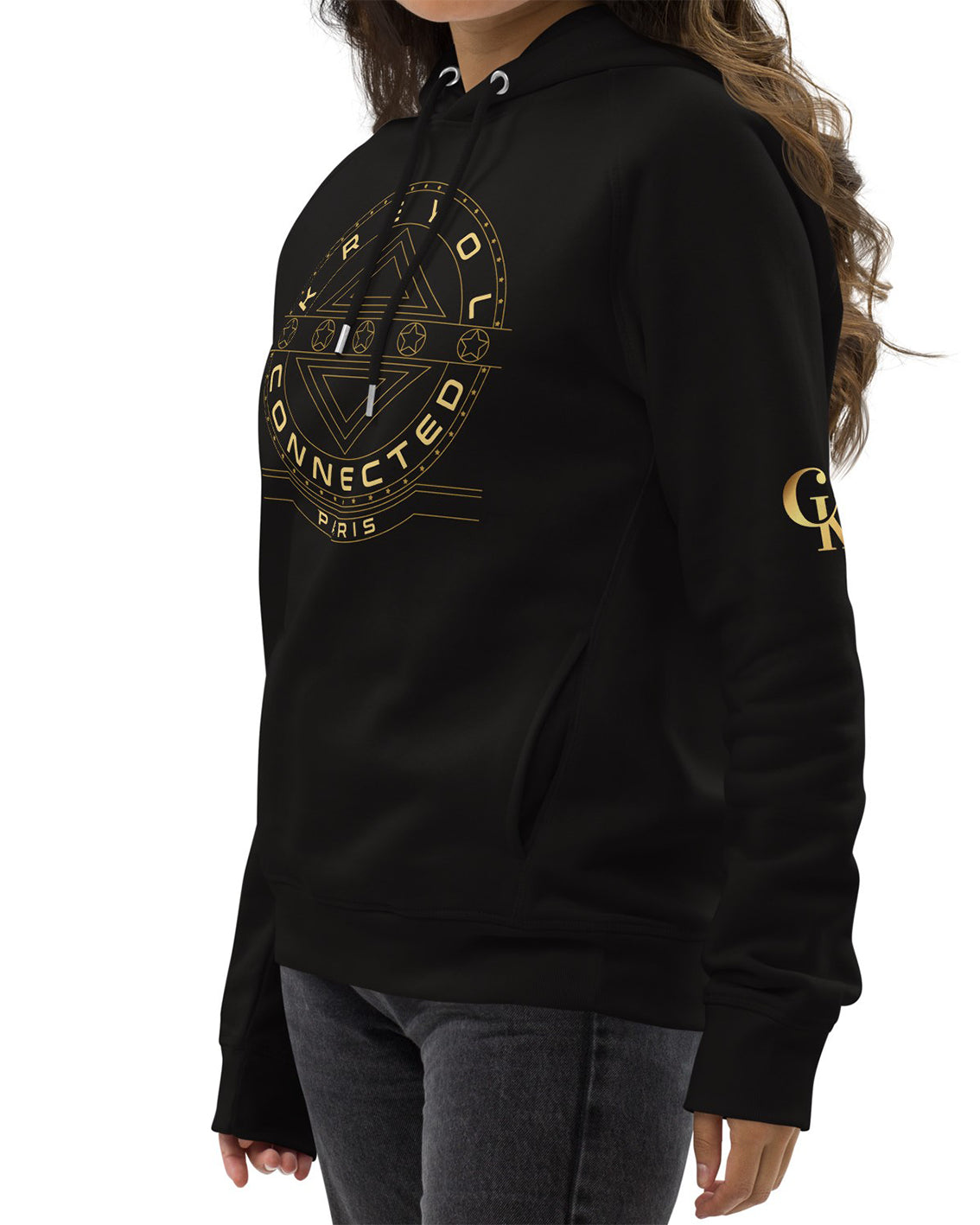 Hoodie écologique unisexe noir - Bella Vista#couleur_noir