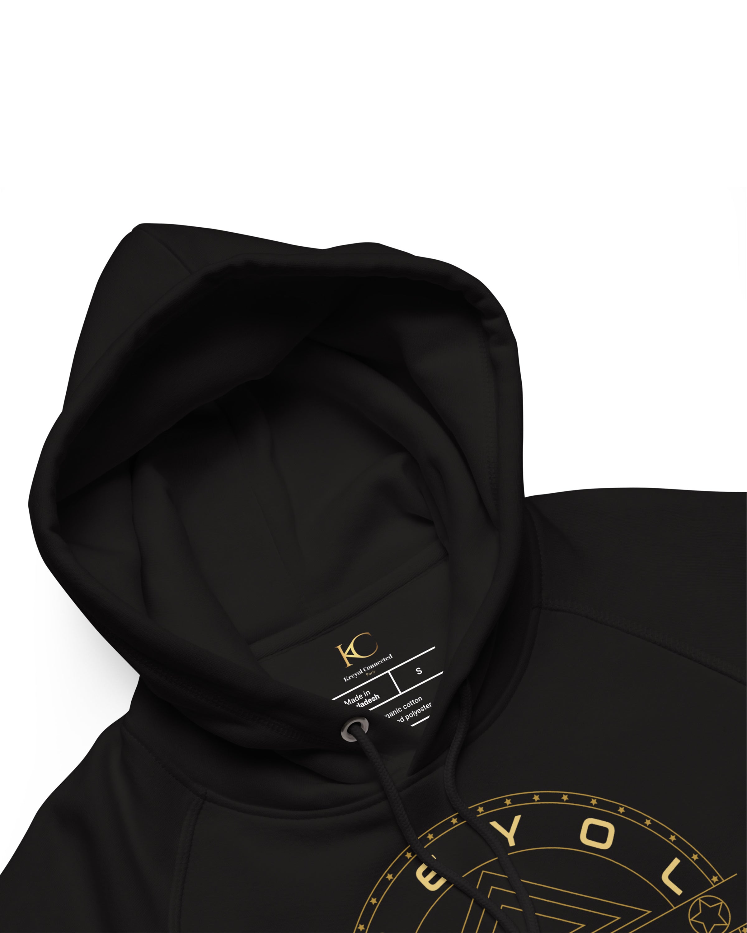 Hoodie écologique unisexe noir - Bella Vista#couleur_noir