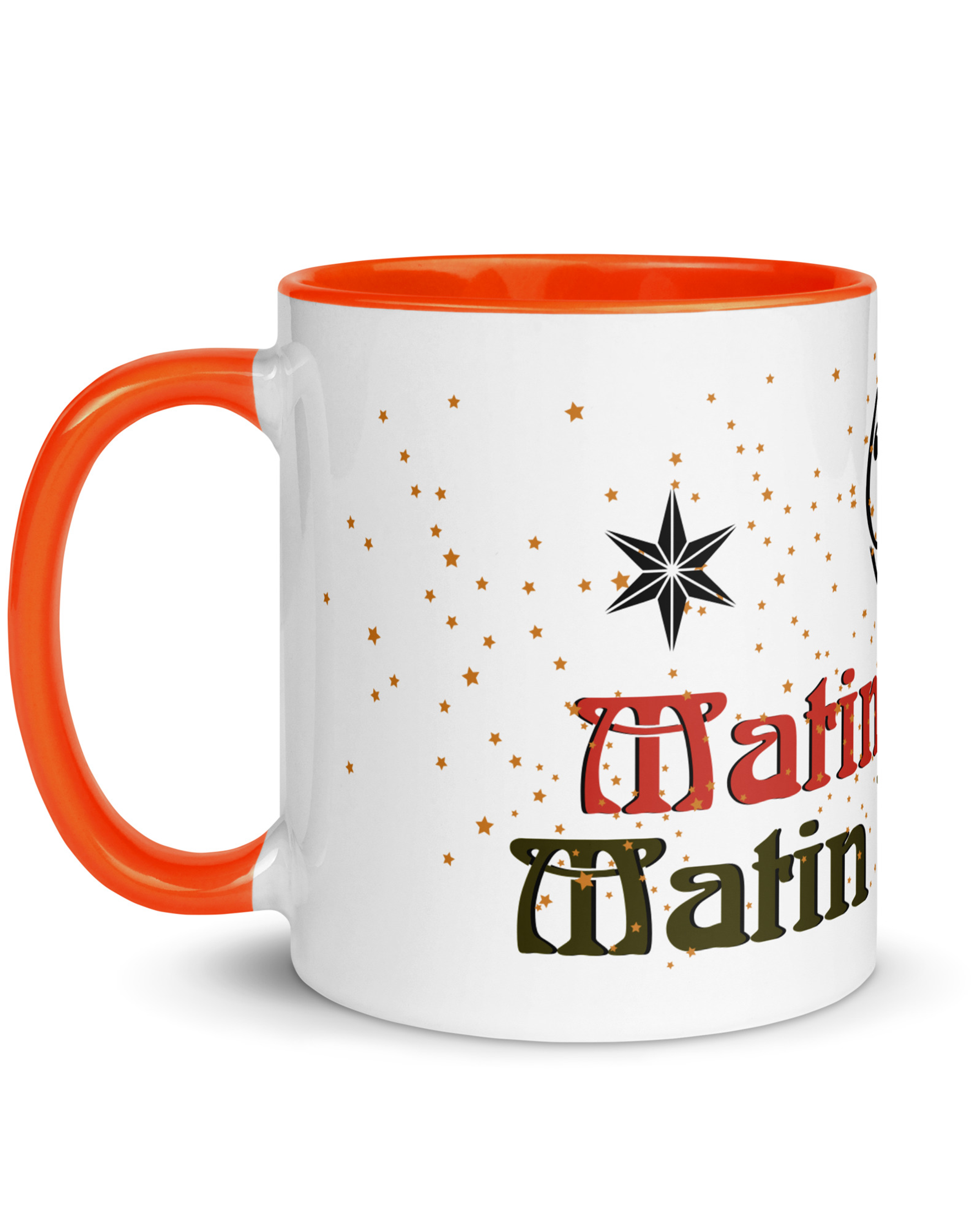 Mug en céramique couleur orange - Taïno │ Matin Kreyol - Matin bonheur#couleur_orange