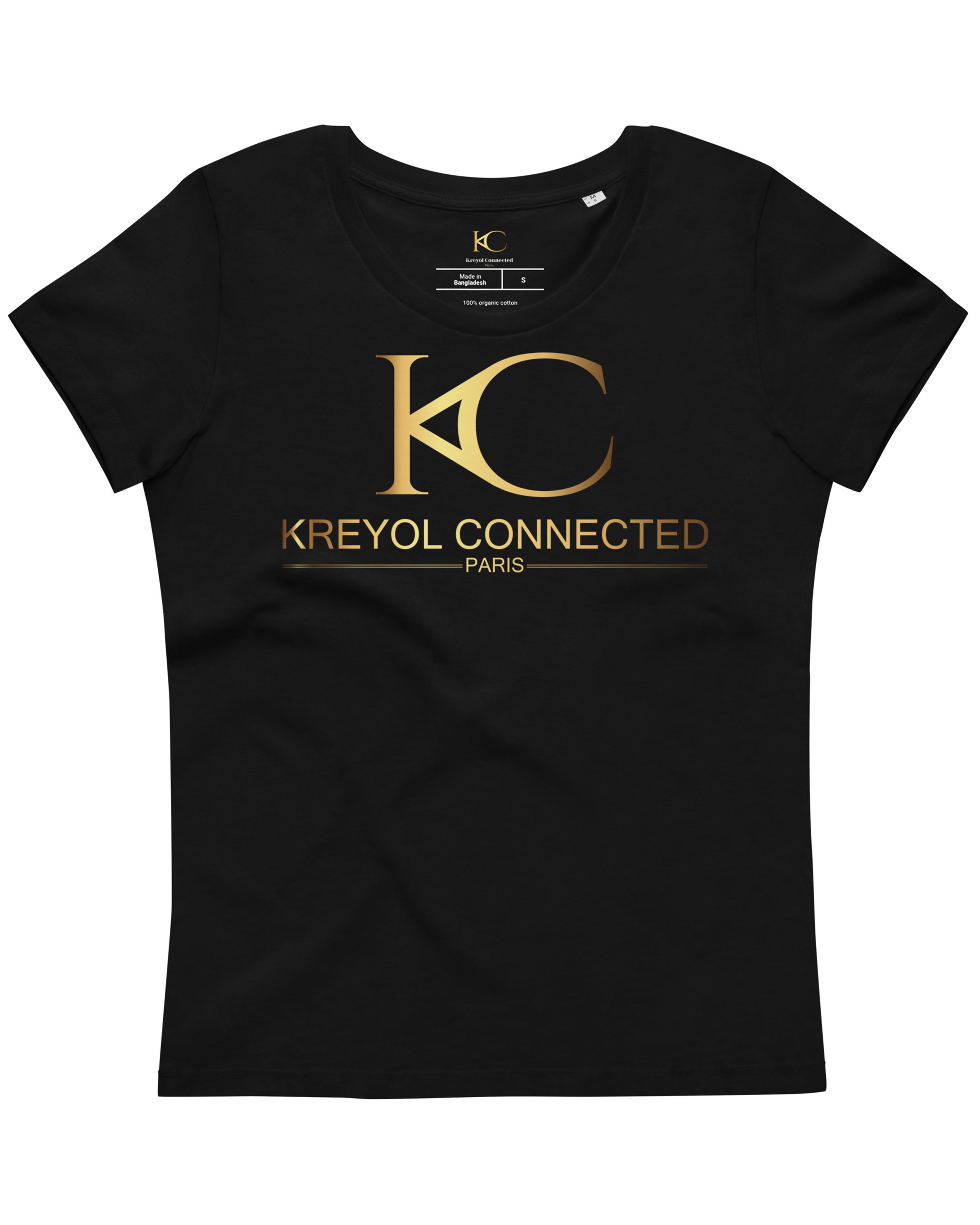 T-Shirt classique éco-responsable femme | Rose-belle#couleur_noir