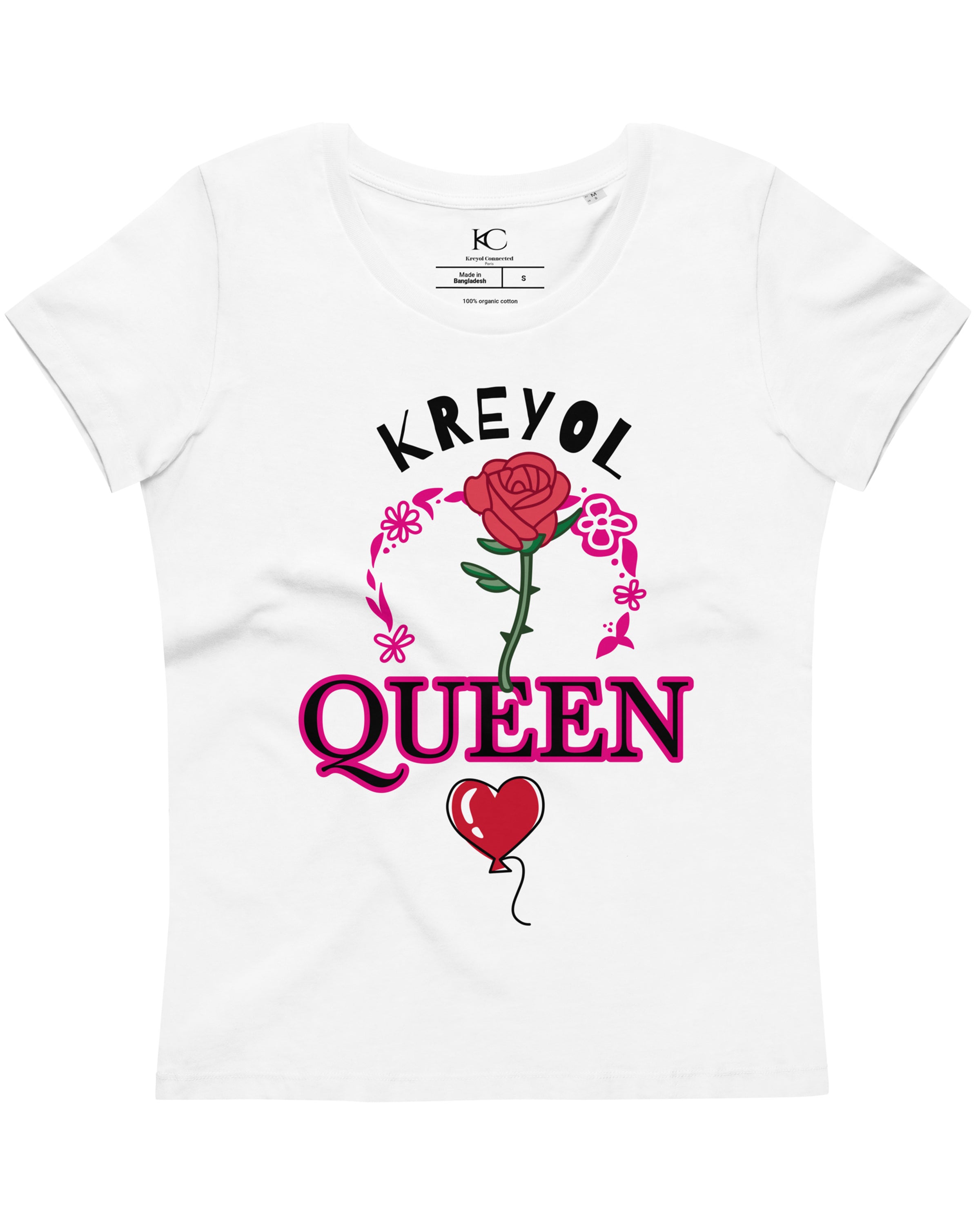 T-Shirt femme | Kreyol Queen - blanc