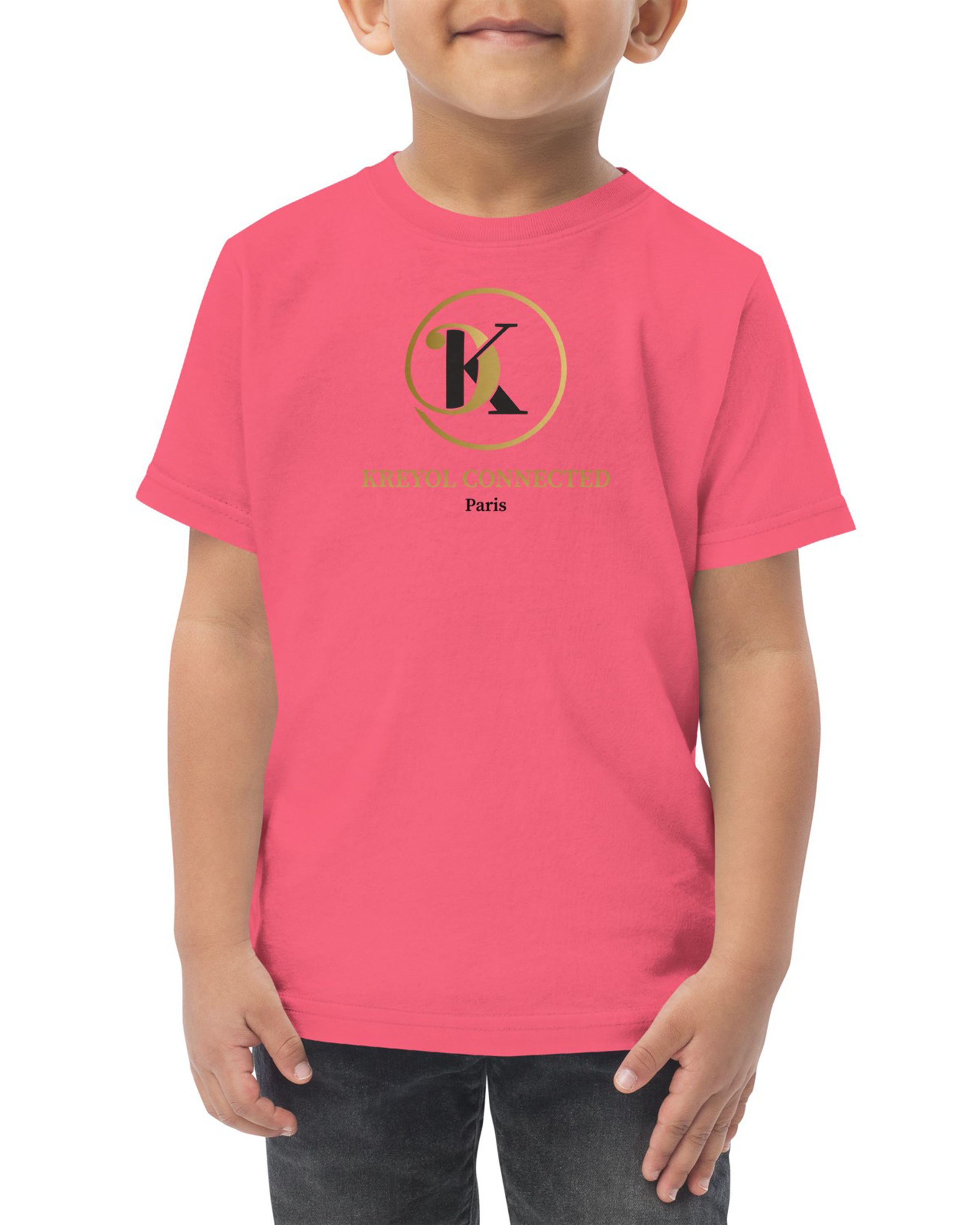 T-shirt en jersey enfant rose vif - Bambou#couleur_rose vif