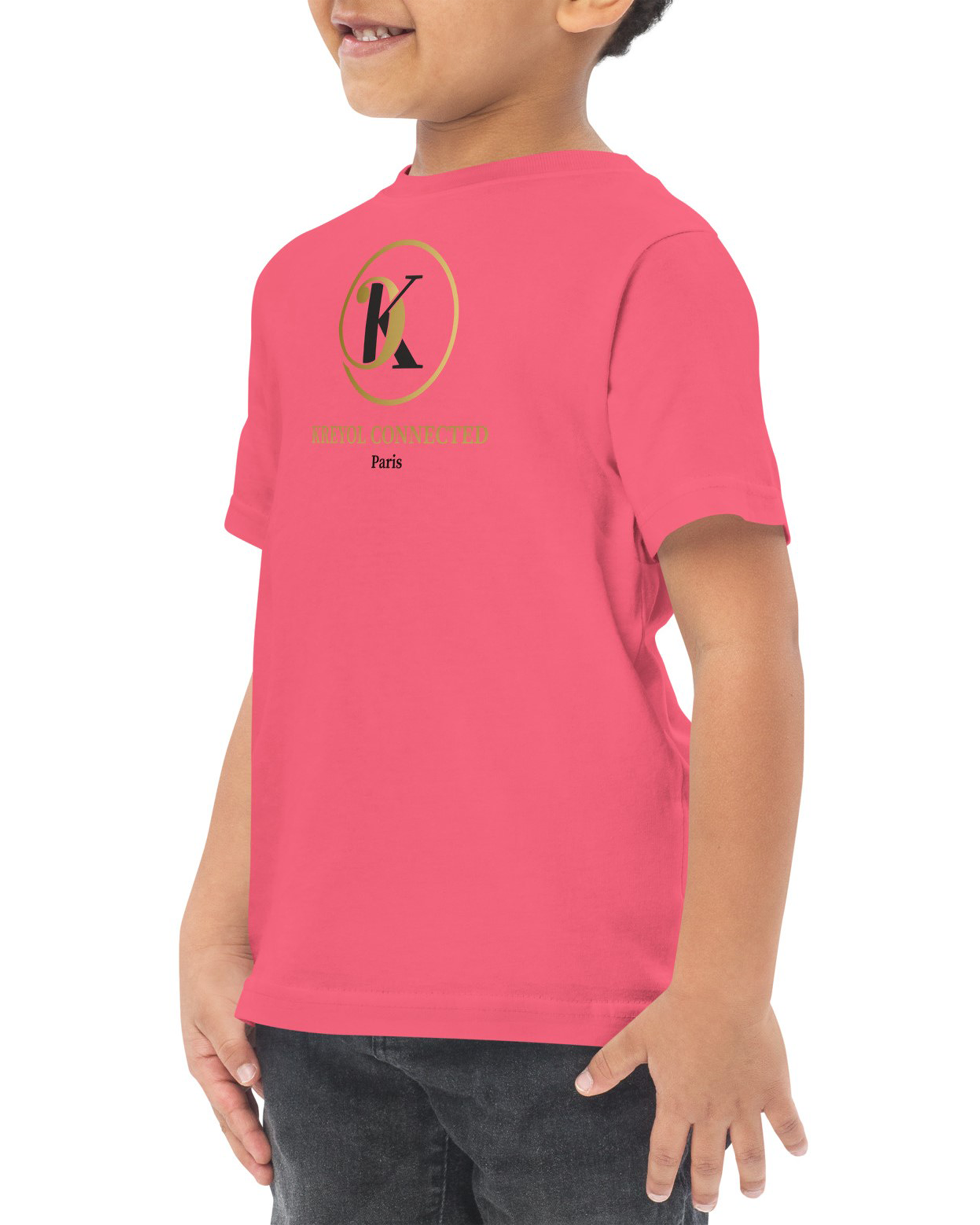 T-shirt en jersey enfant rose vif - Bambou#couleur_rose vif