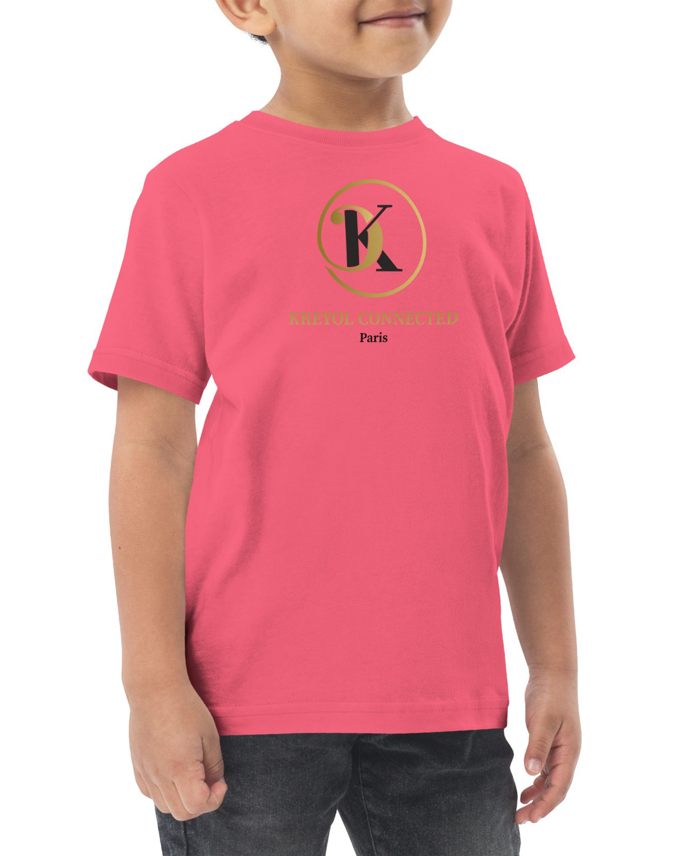 T-shirt en jersey enfant rose vif - Bambou#couleur_rose vif