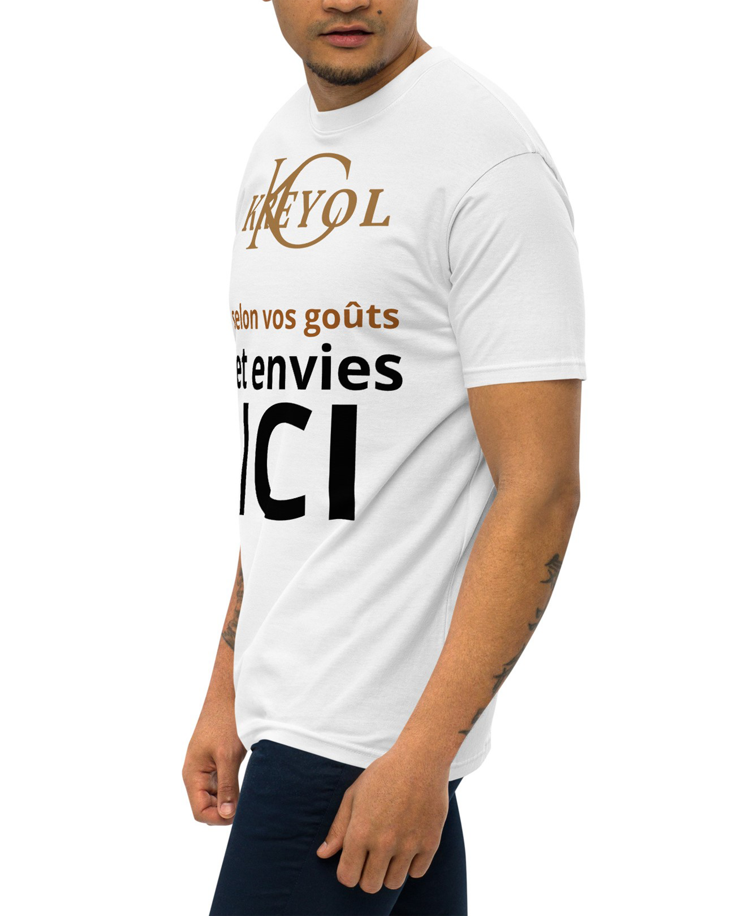 T-shirt épais homme - Hillaby blanc - Personnalisable#couleur_blanc