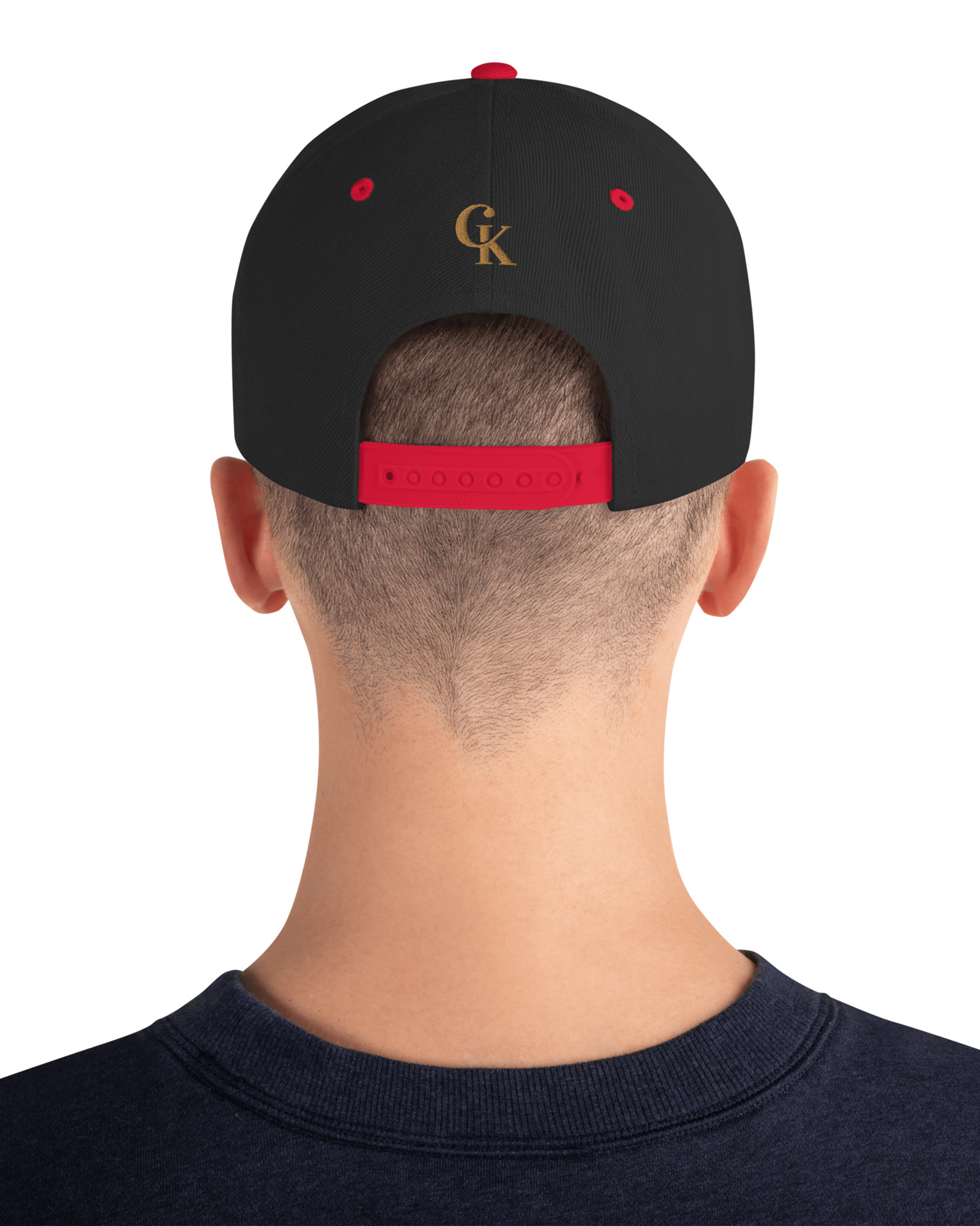 Casquette snapback classique noir rouge - Mahé#couleur_noir / rouge