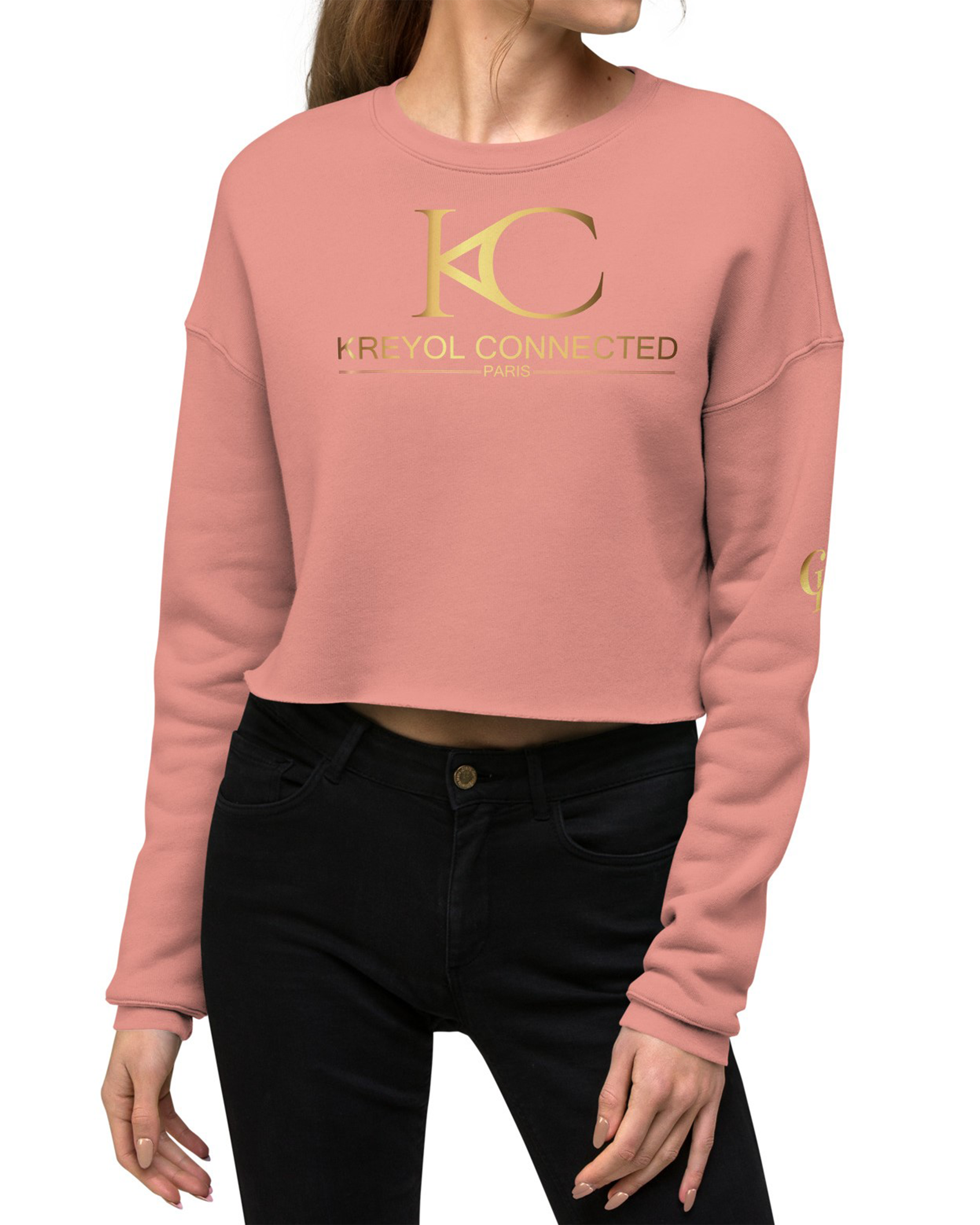 Crop Sweatshirt femme mauve - Goyave#couleur_mauve