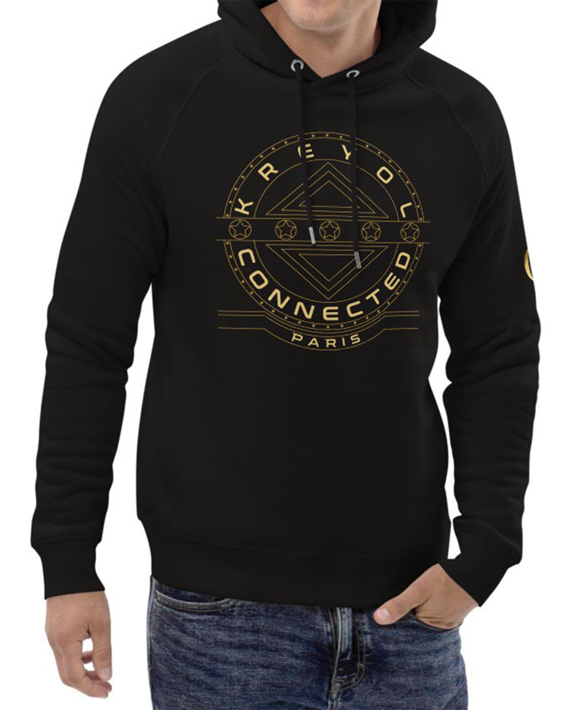 Hoodie écologique unisexe noir - Bella Vista#couleur_noir