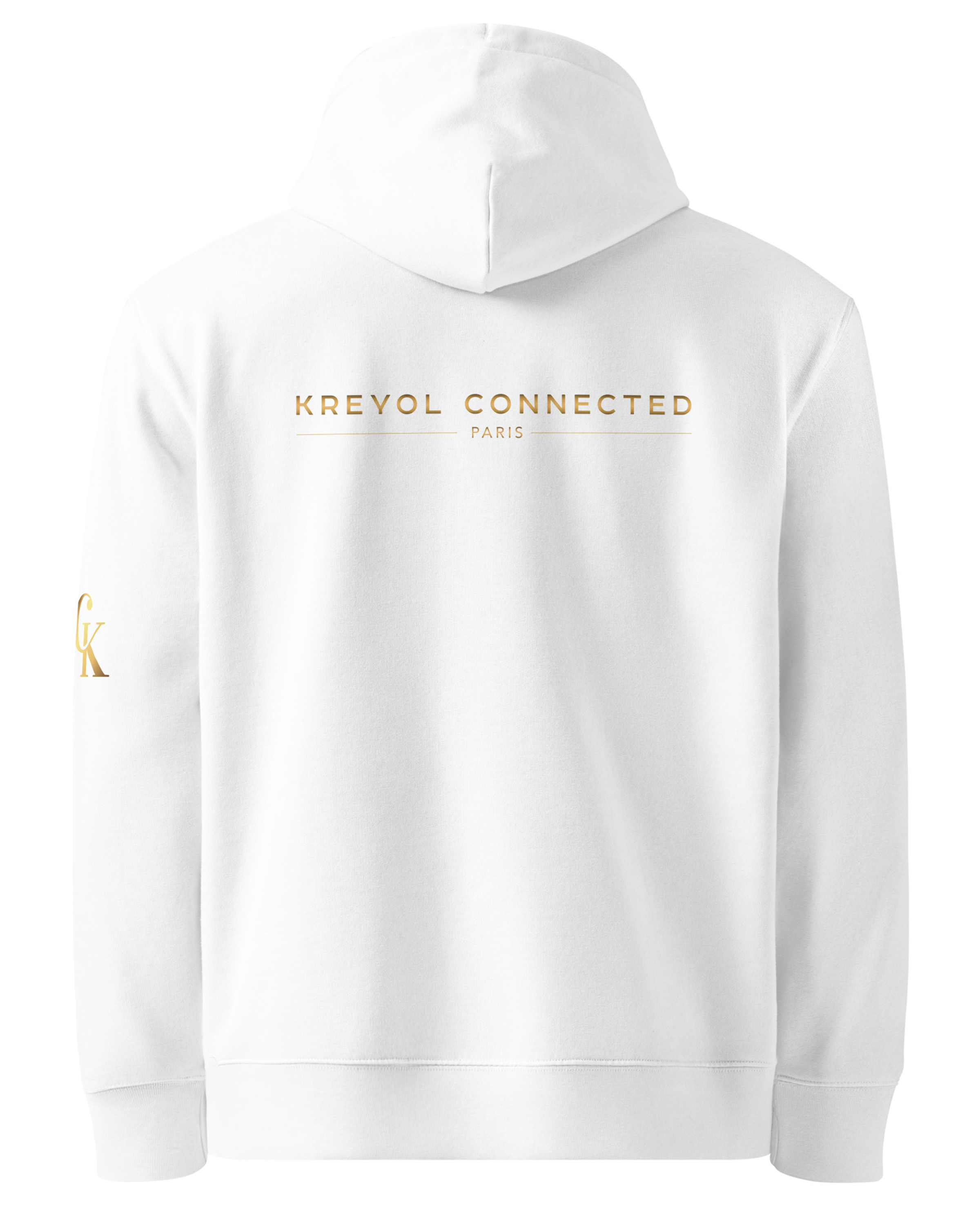 Sweat à capuche écologique Goyave#couleur_blanc