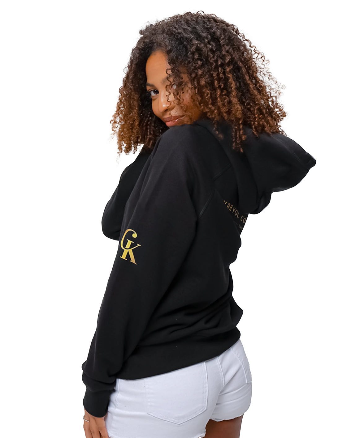 Sweat à capuche écologique Goyave#couleur_noir