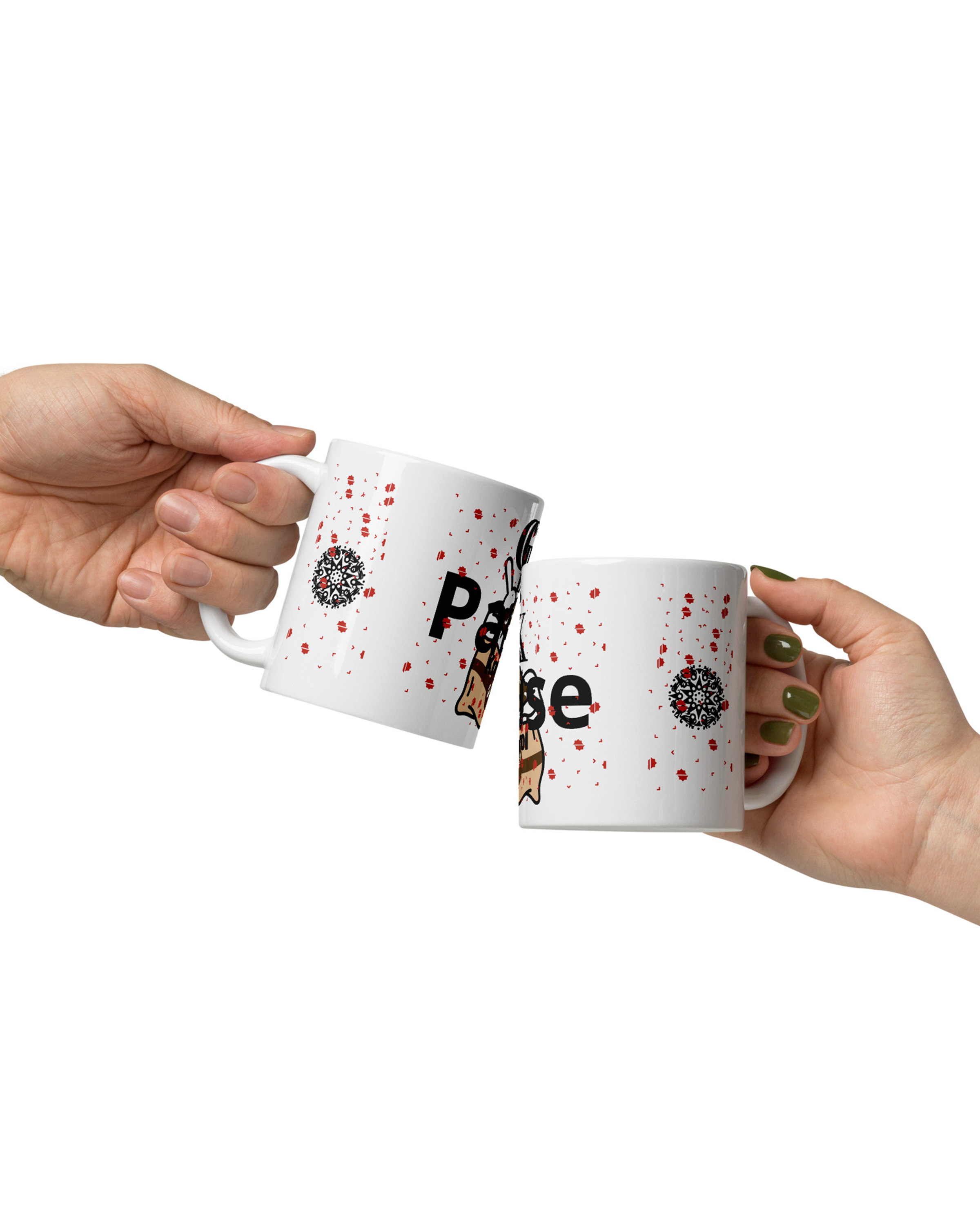 Mug blanc brillant - Pause Kreyol