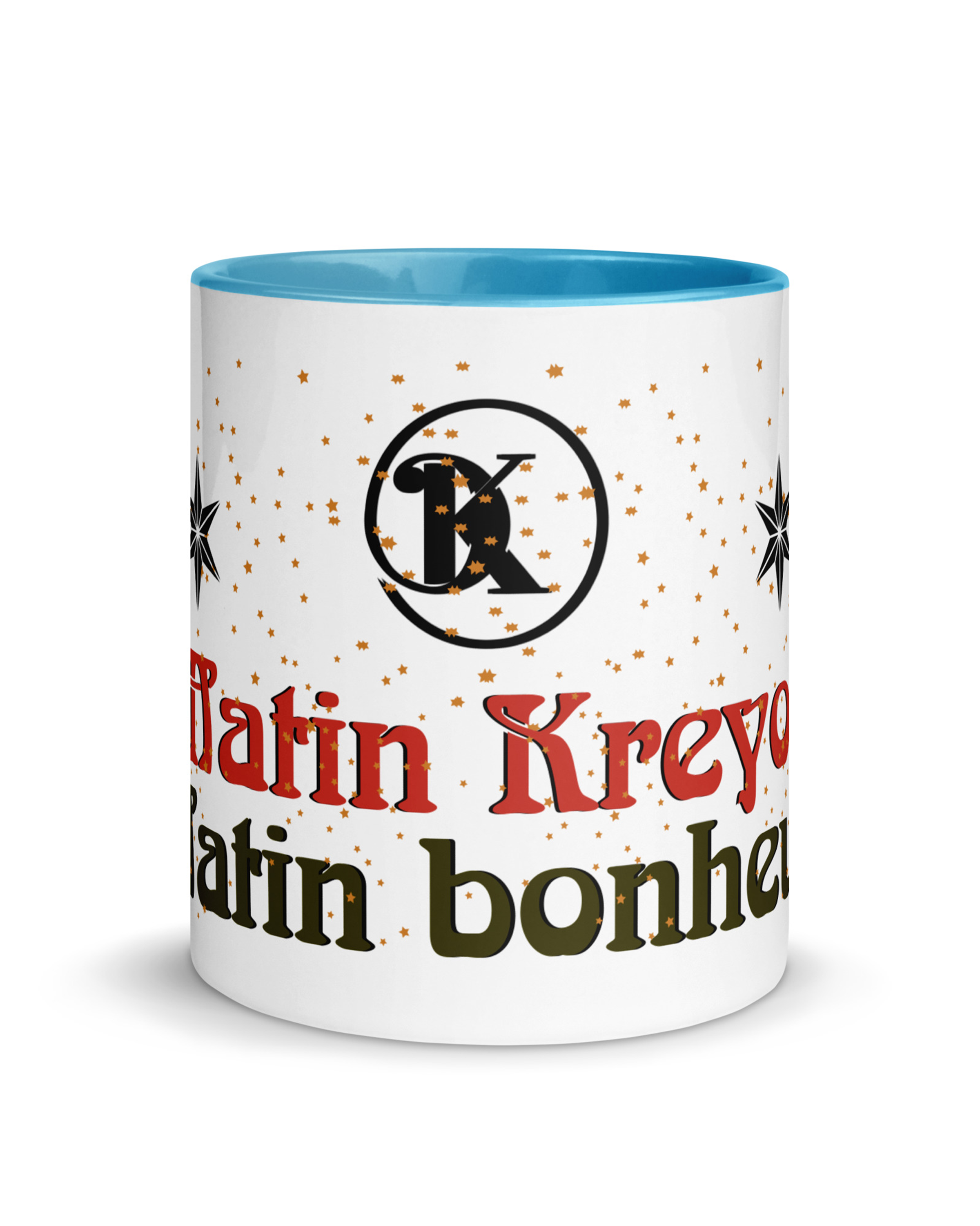 Mug en céramique couleur bleu - Taïno │ Matin Kreyol - Matin bonheur#couleur_bleu