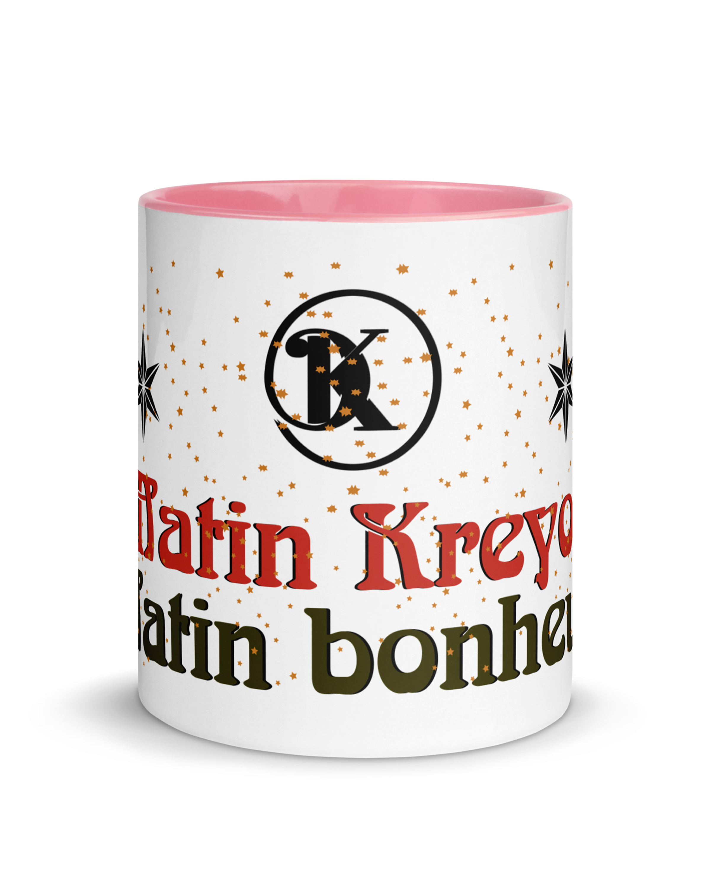 Mug en céramique couleur rose - Taïno │ Matin Kreyol - Matin bonheur#couleur_rose