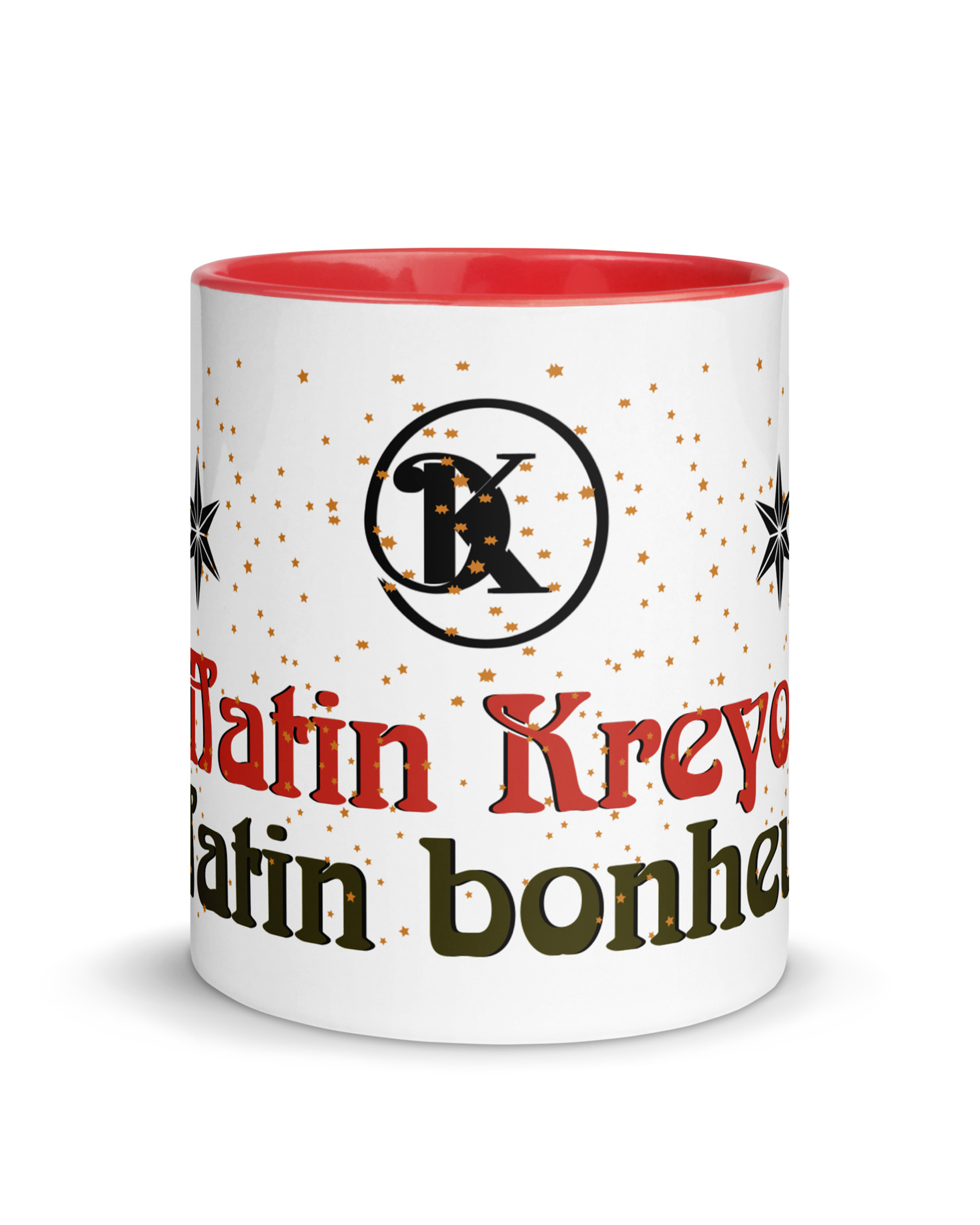 Mug en céramique couleur rouge - Taïno │ Matin Kreyol - Matin bonheur#couleur_rouge