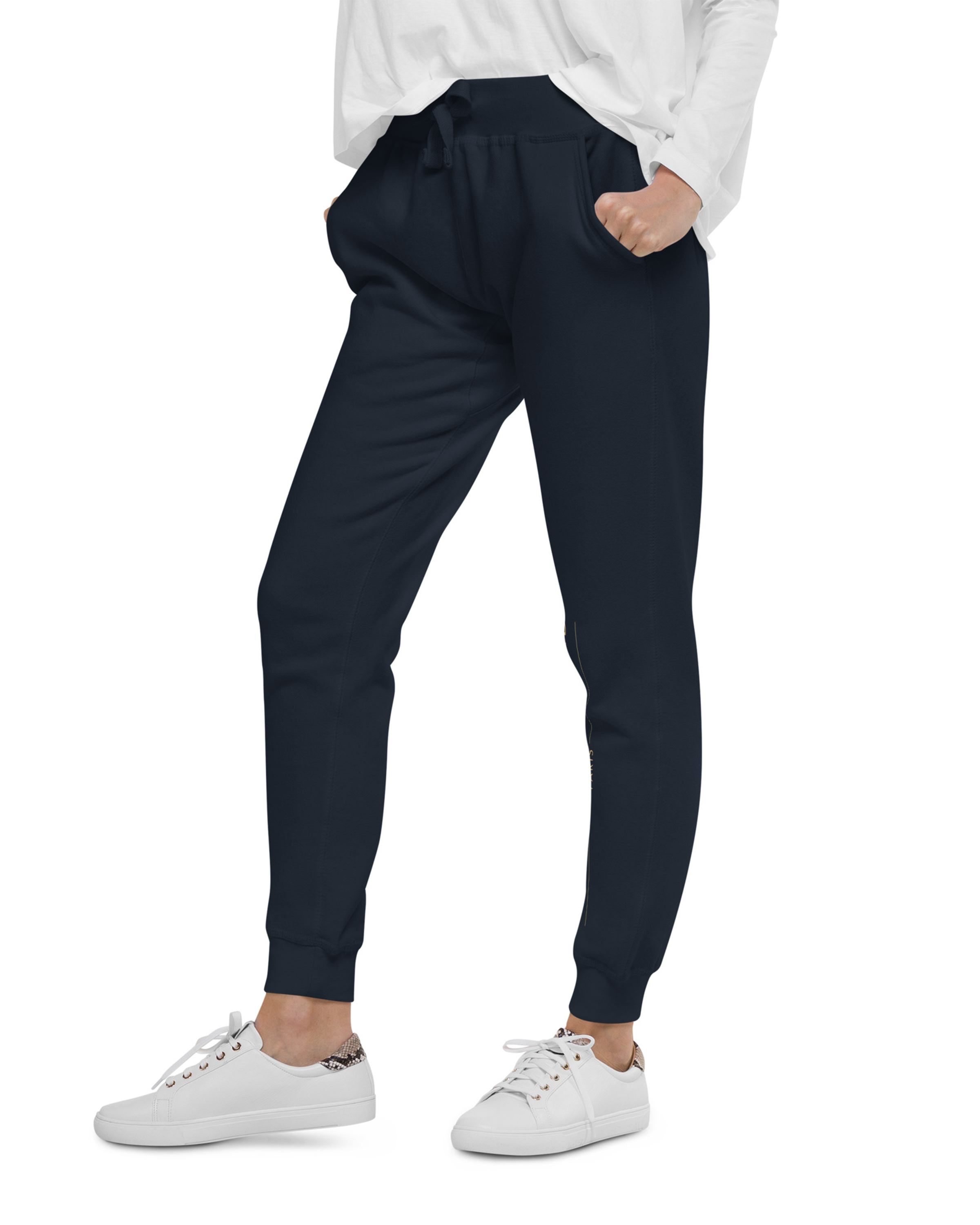 Pantalon de survêtement en molleton unisexe navy blazer - Tamarin