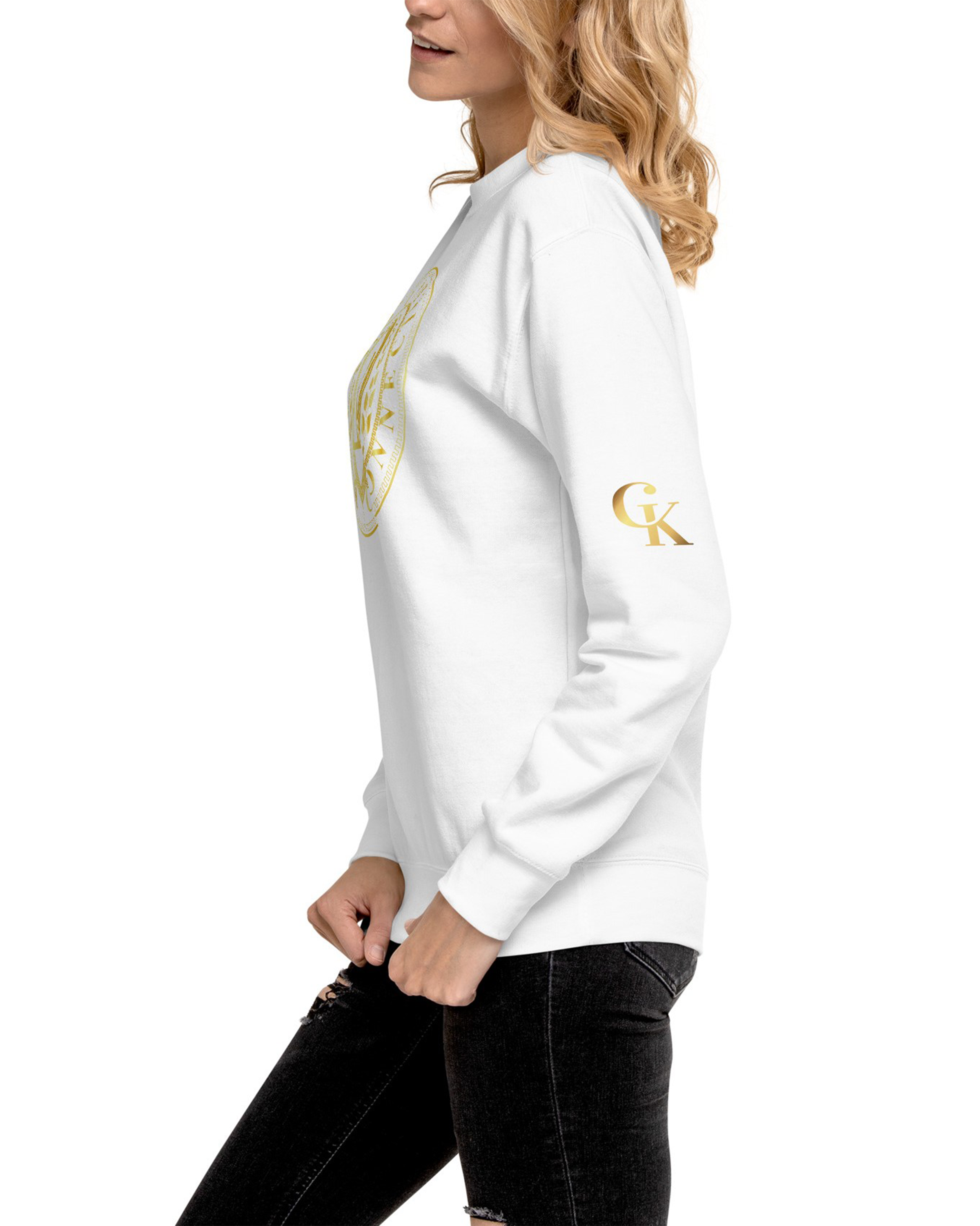 Sweat Premium en molleton unisexe blanc - Belline#couleur_blanc