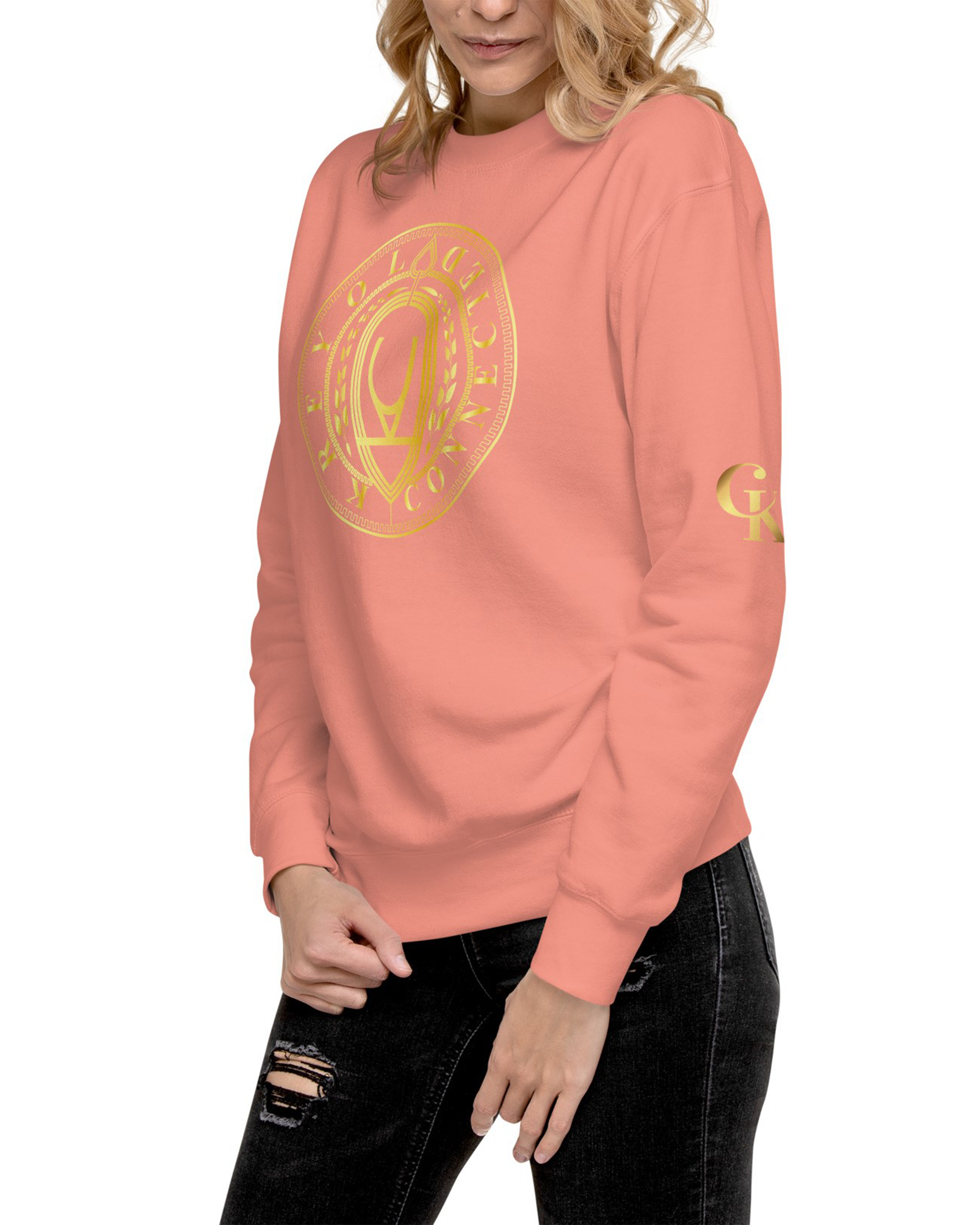 Sweat Premium en molleton unisexe dusty rose - Belline#couleur_dusty rose