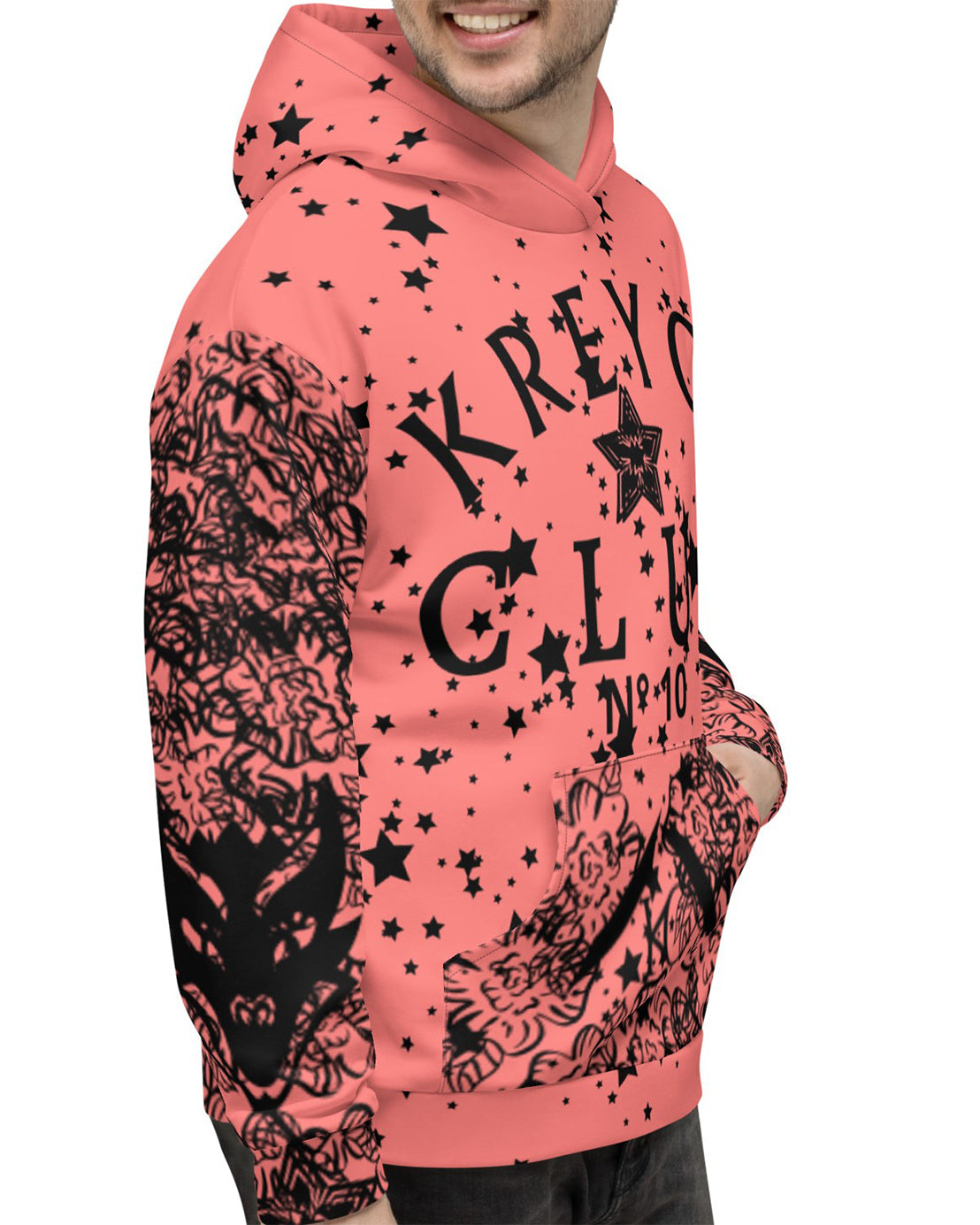 Sweat à capuche Deluxe Rose-belle Homme#style_rose-belle