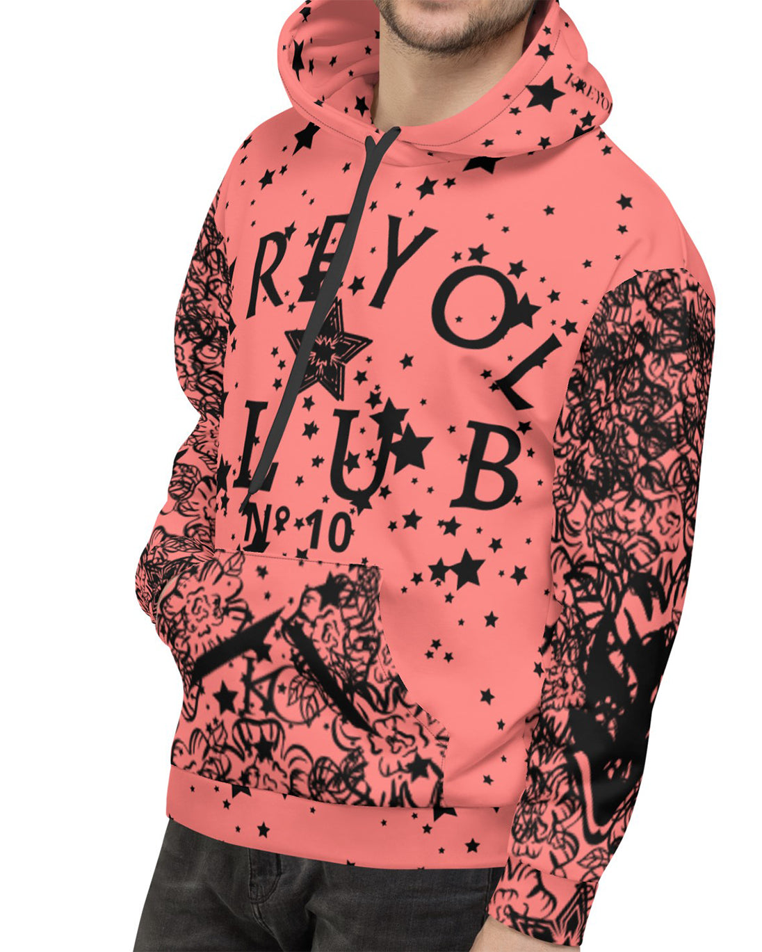 Sweat à capuche Deluxe Rose-belle Homme#style_rose-belle