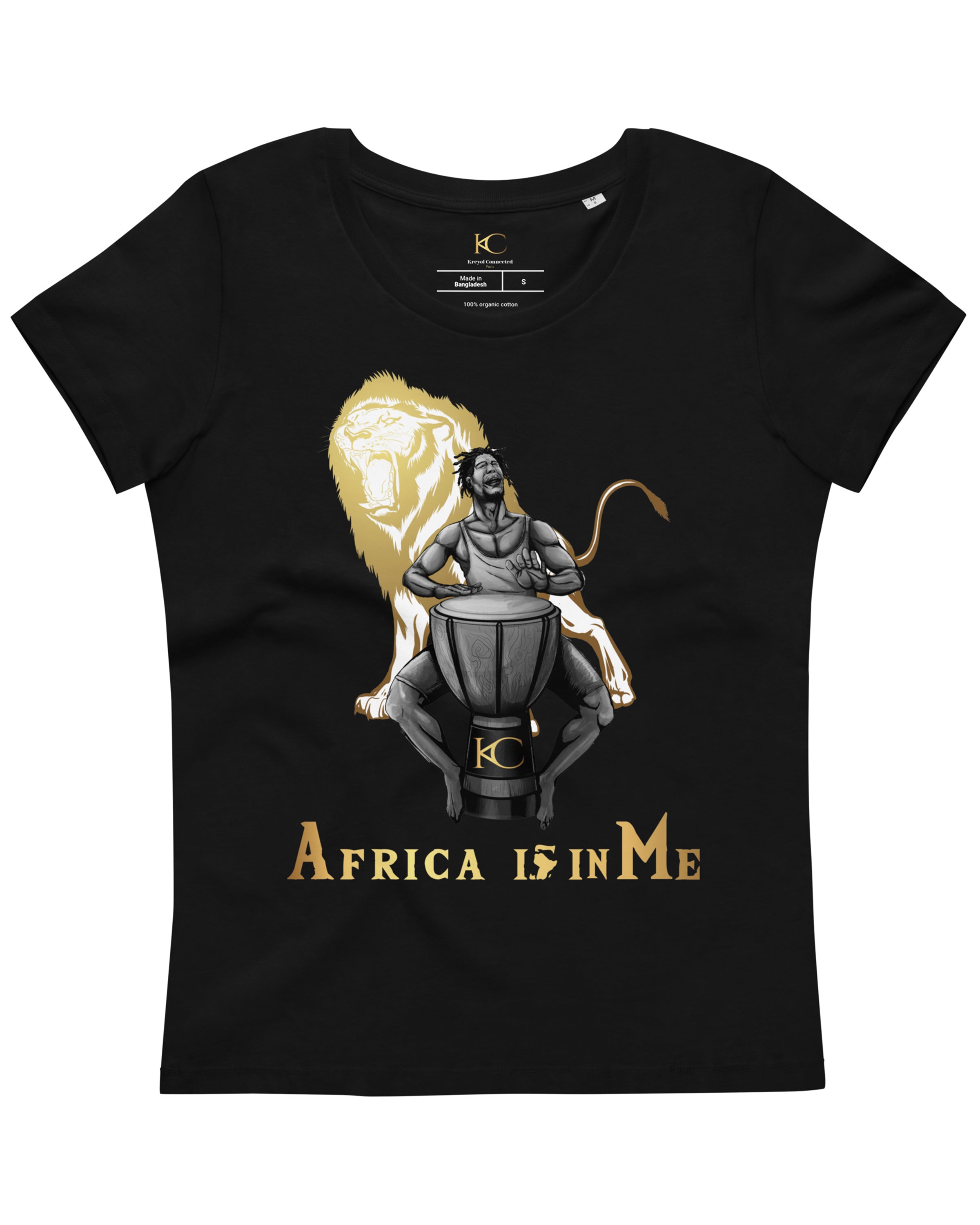 T-Shirt classique femme éco-responsable Bio | Beira#couleur_noir