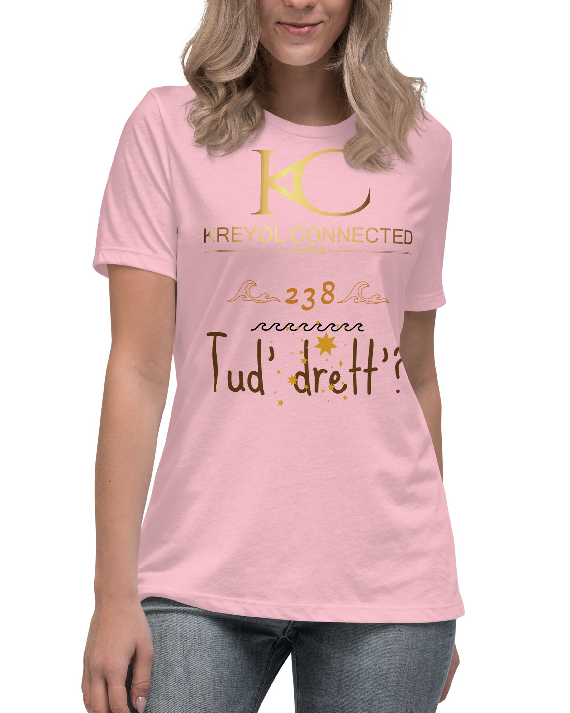 T-shirt Décontracté Femme - Cabo verde#couleur_rose