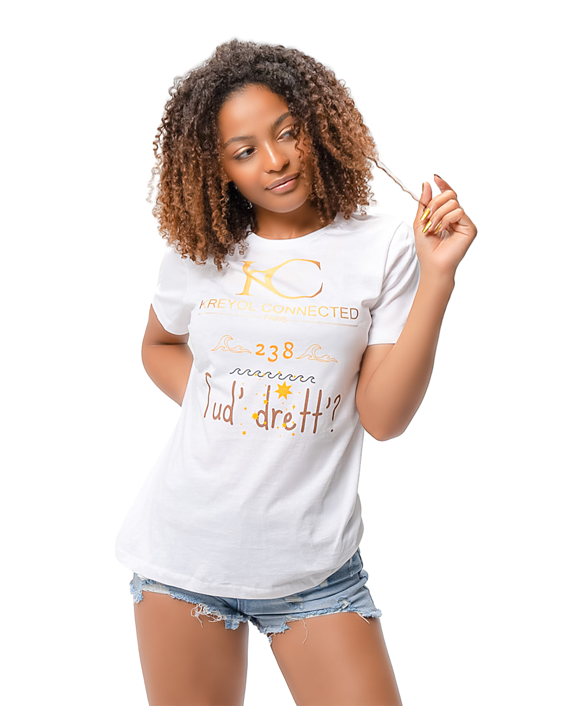 T-shirt Décontracté Femme - Cabo verde#couleur_blanc