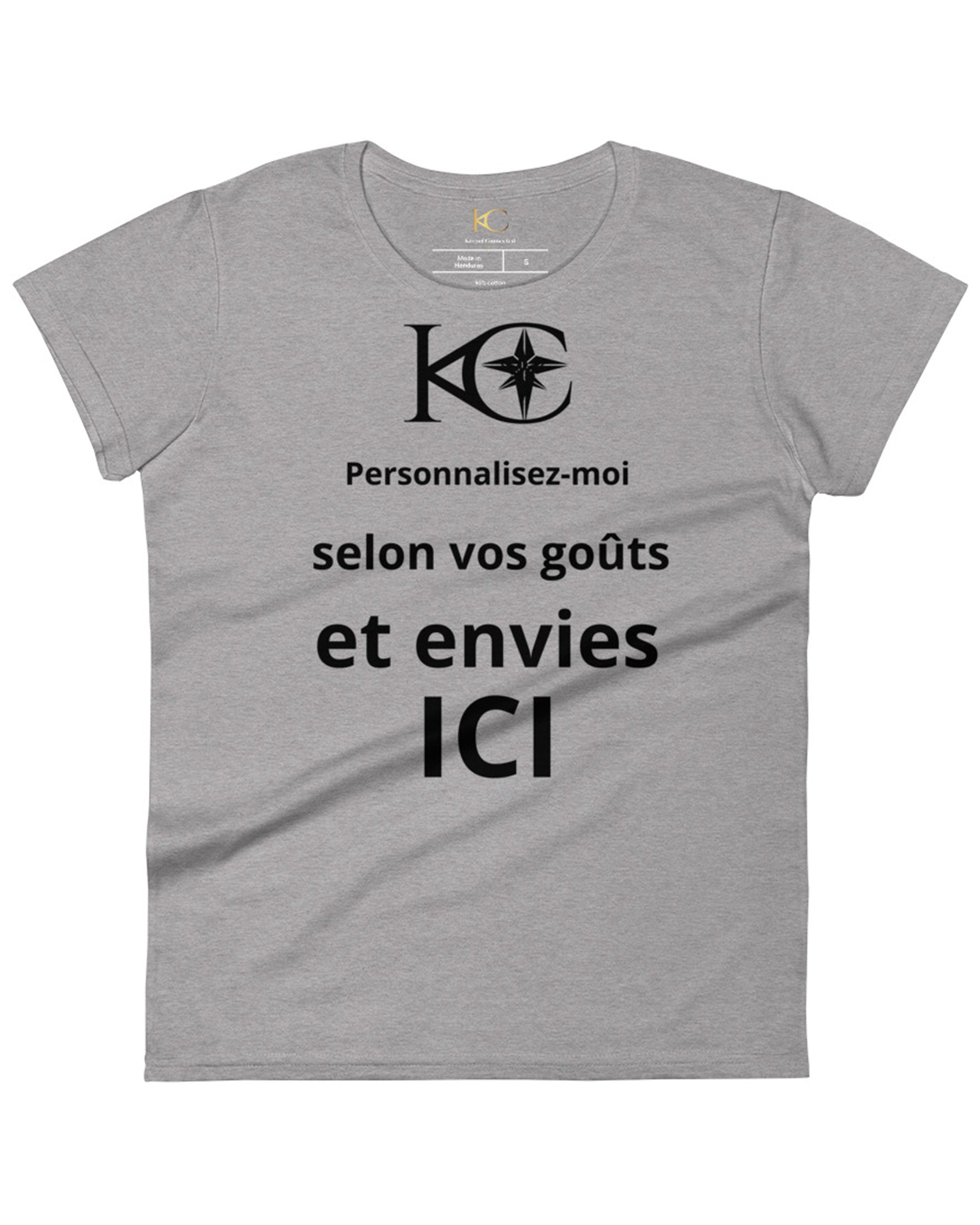 T-shirt ajusté femme - Turgeau - Personnalisable