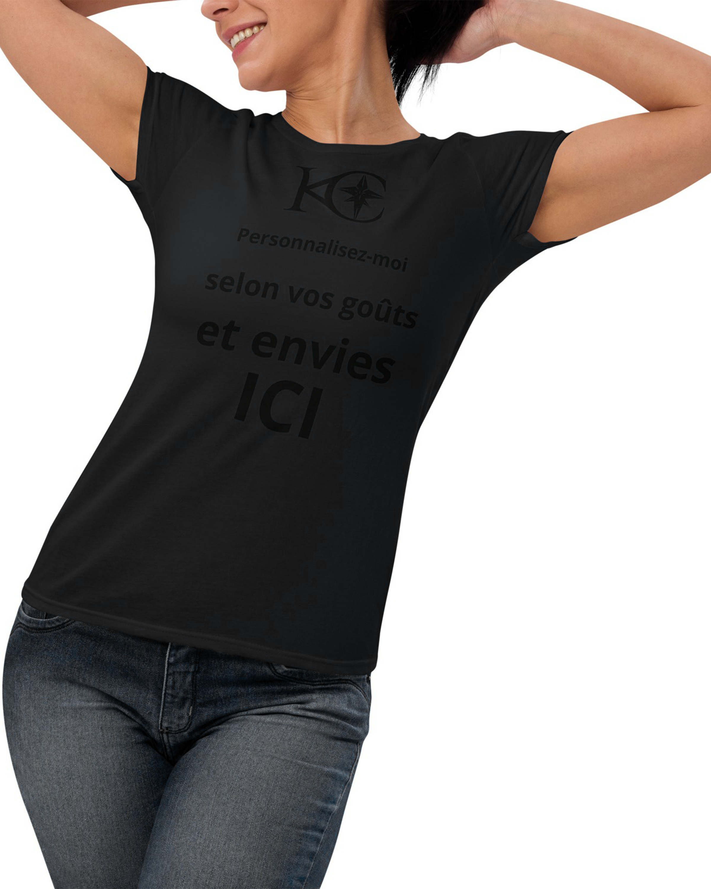 T-shirt ajusté femme - Turgeau - Personnalisable