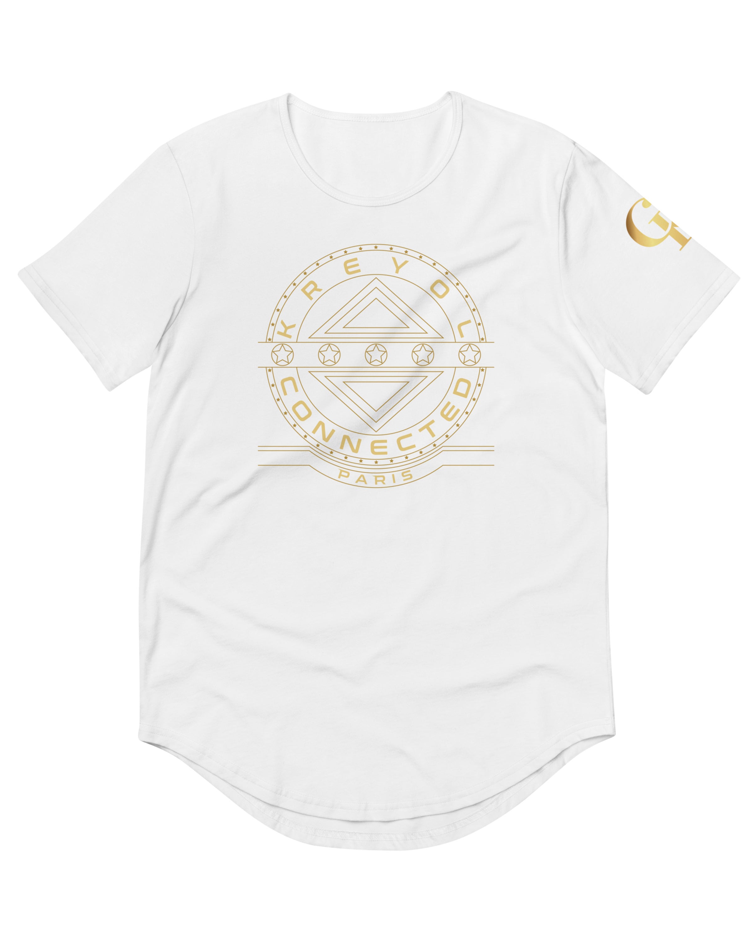 T-shirt avec ourlets Gold blanc - Bella Vista#couleur_blanc