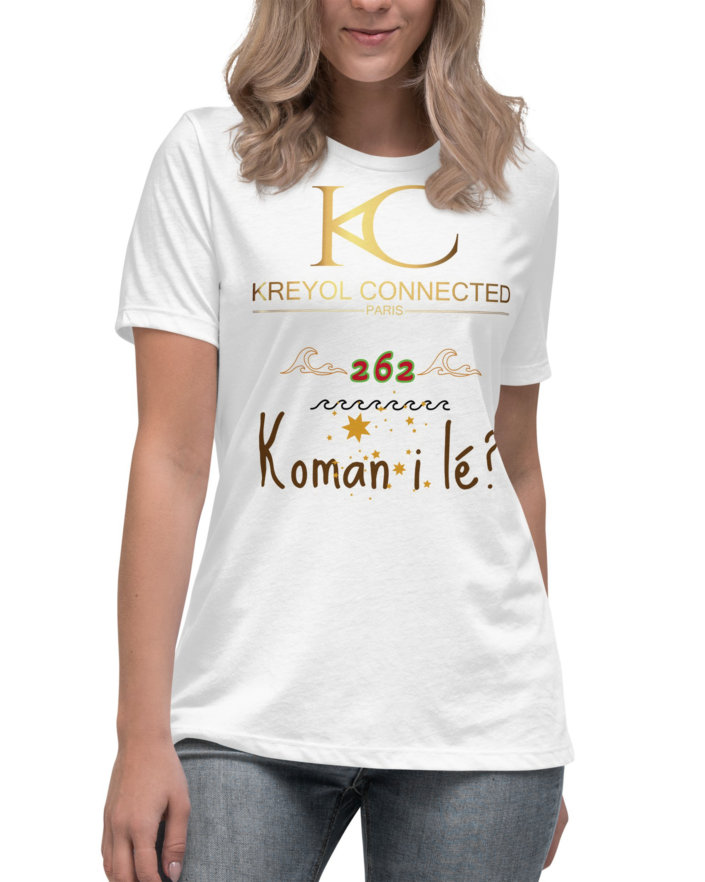 T-shirt décontracté femme - Koman i lé