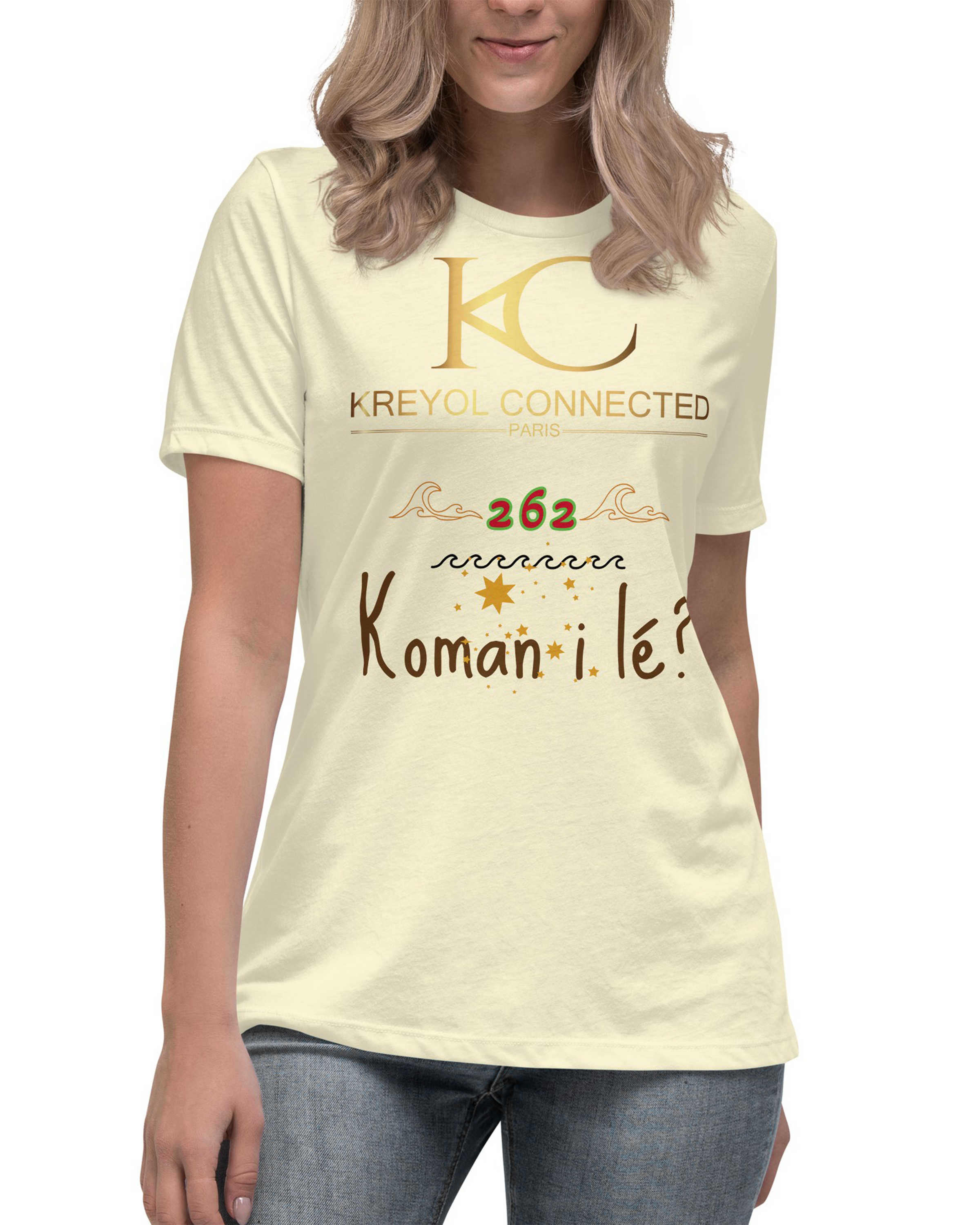 T-shirt décontracté femme - Koman i lé