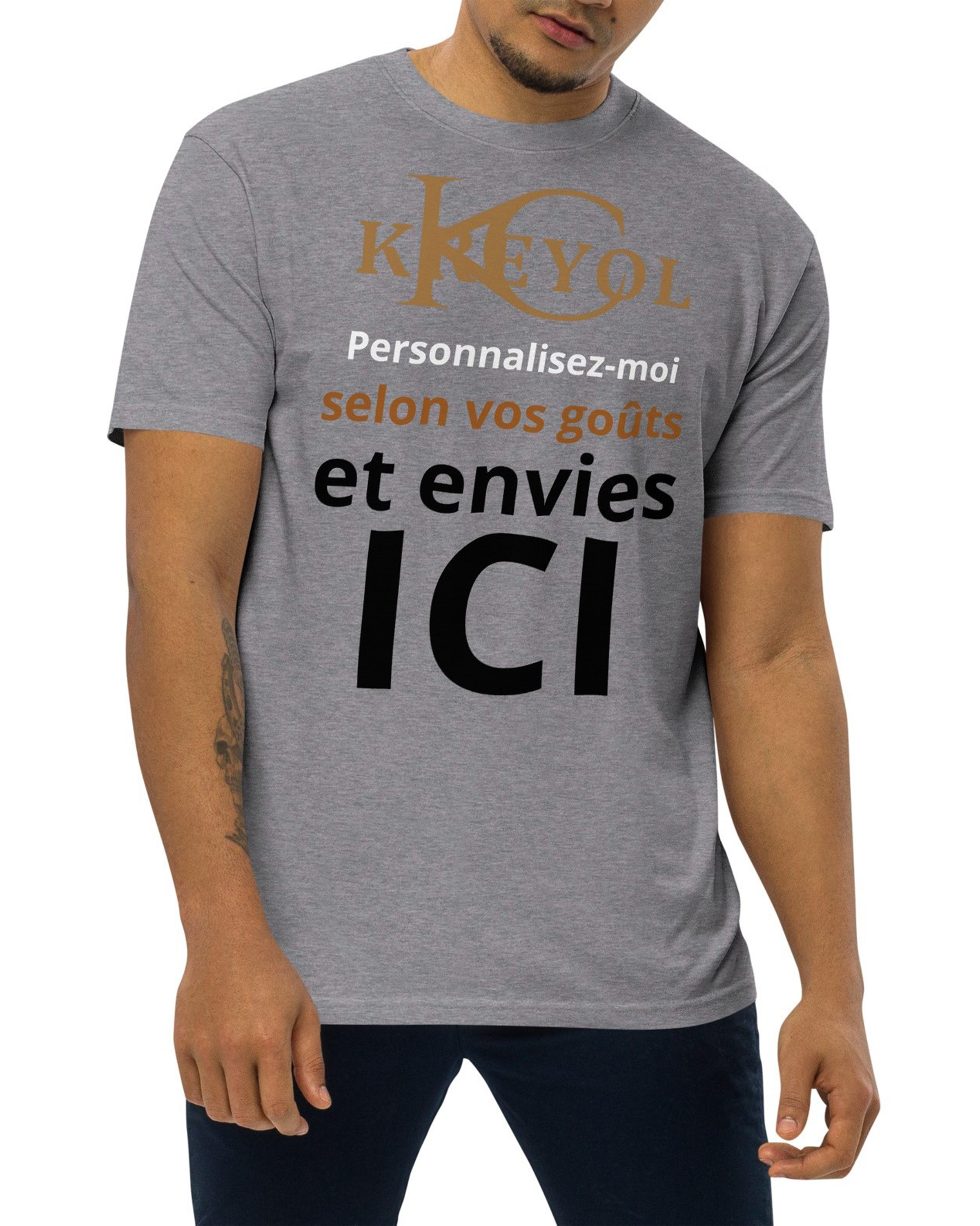 T-shirt épais homme - Hillaby carbon grey - Personnalisable#couleur_carbon grey