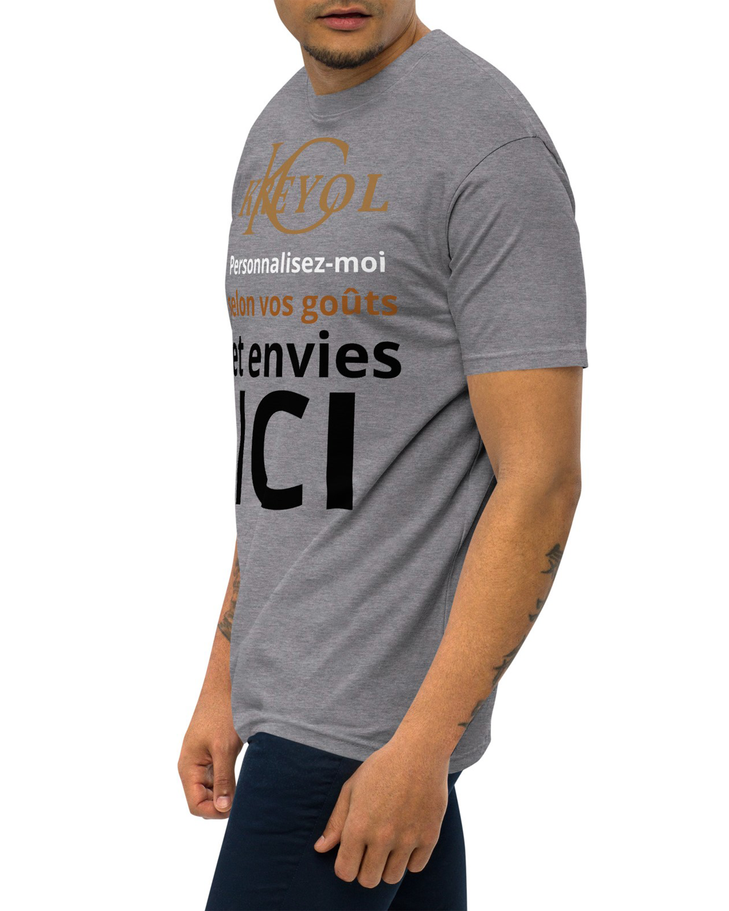 T-shirt épais homme - Hillaby carbon grey - Personnalisable#couleur_carbon grey