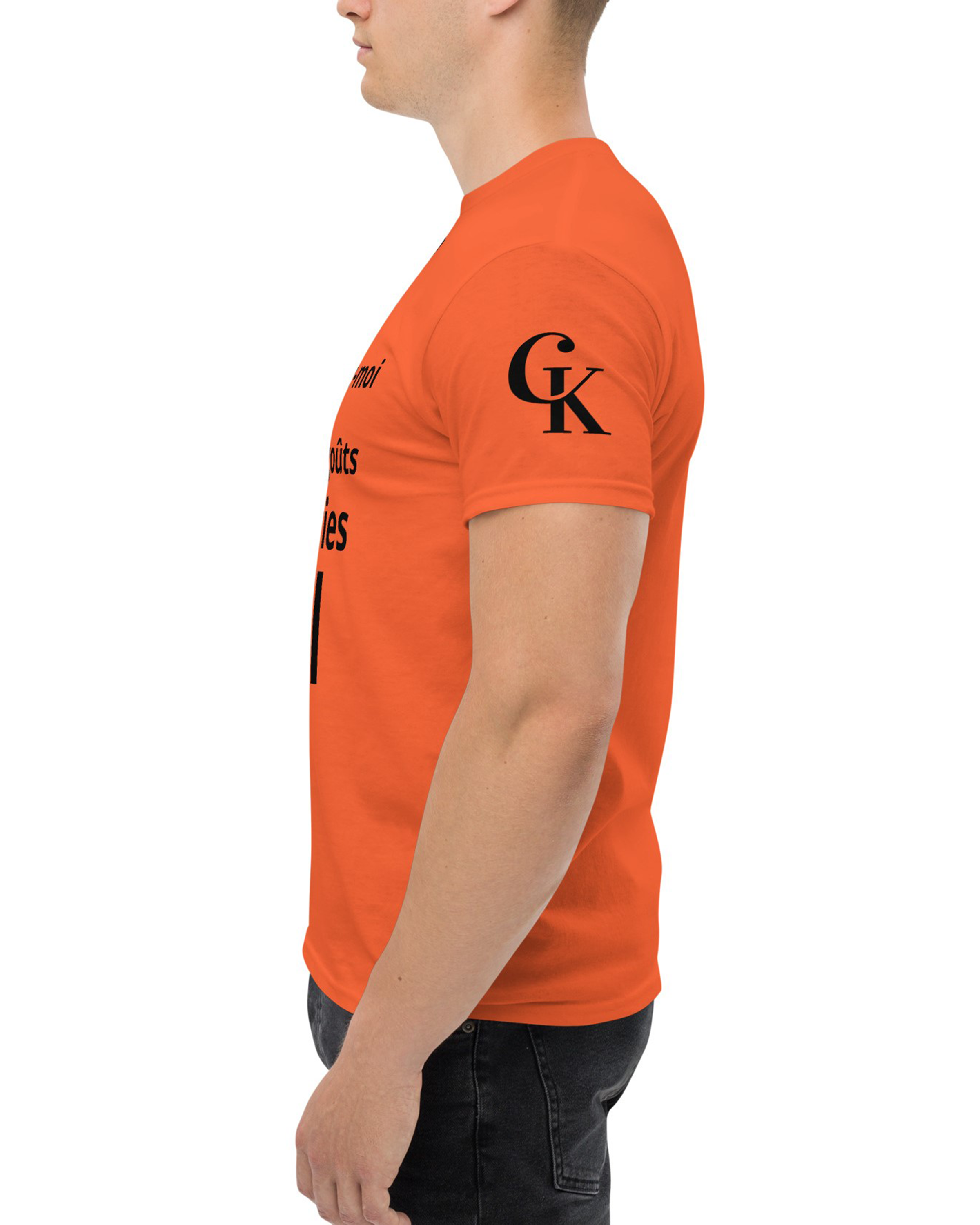 T-shirt homme à Manches Courtes Premium orange - Baila - Personnalisable#couleur_orange