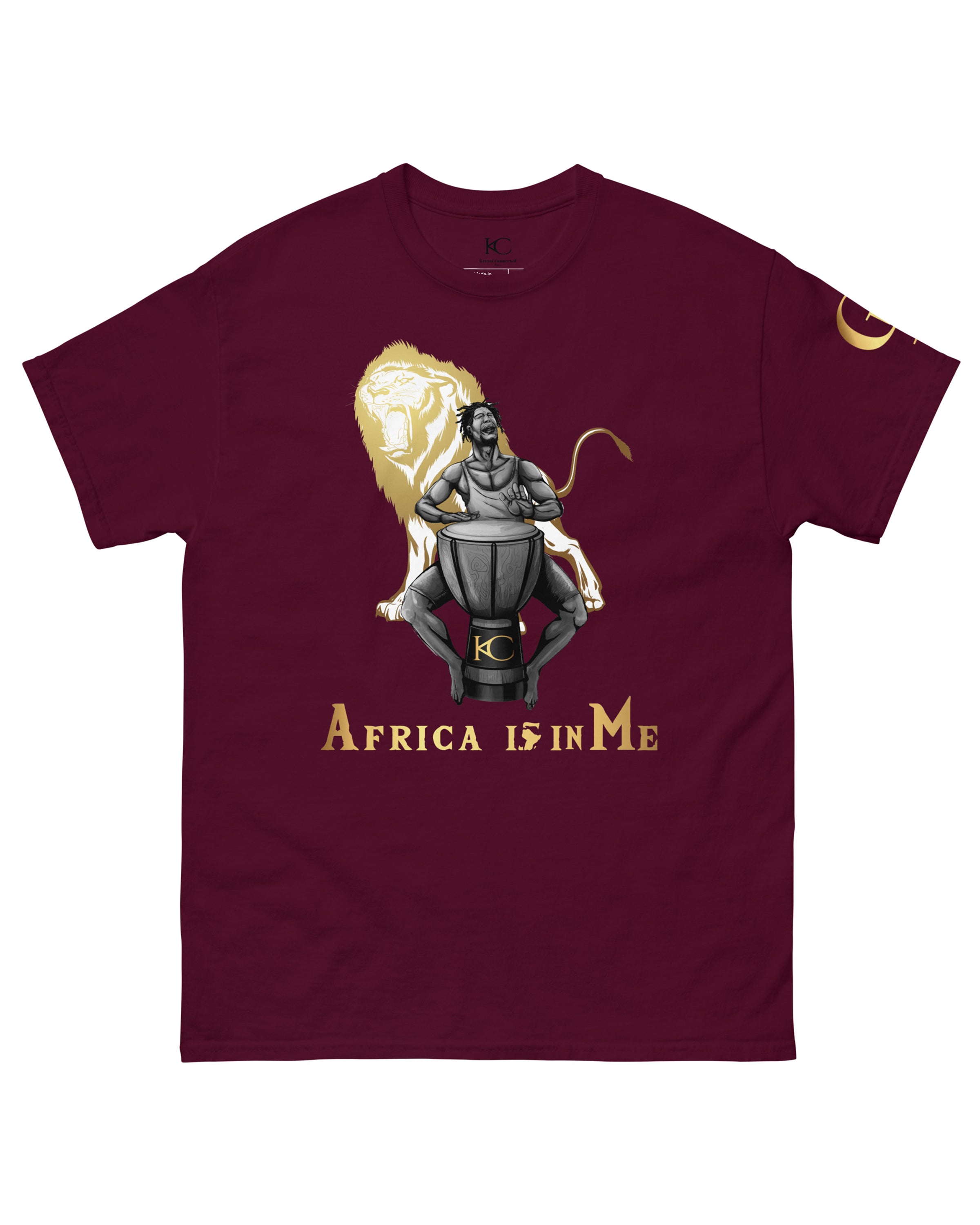 T-shirt lourd homme Arusha bordeaux#couleur_bordeaux