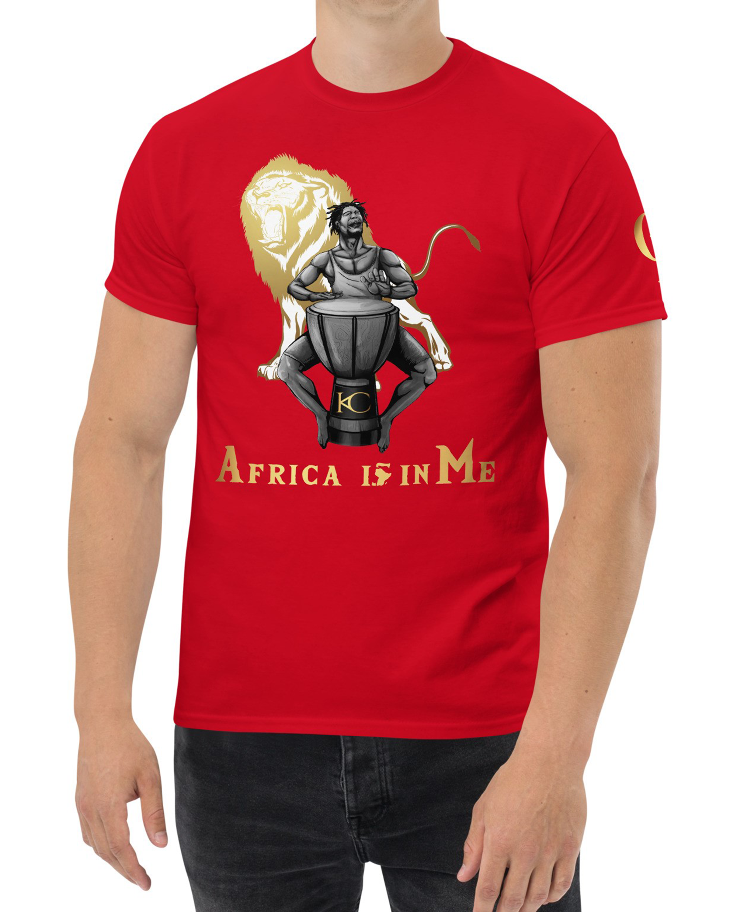 T-shirt lourd homme Arusha rouge#couleur_rouge