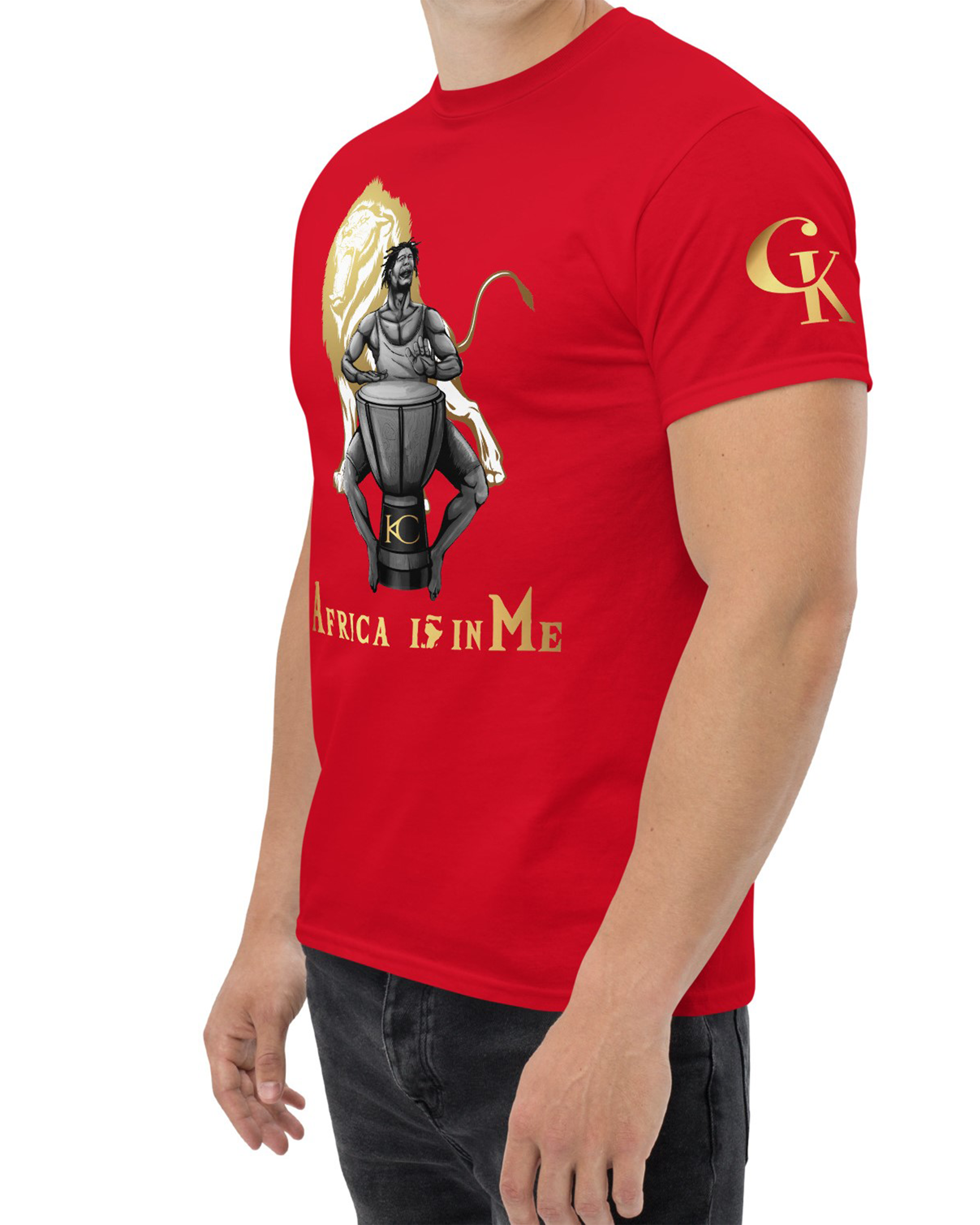 T-shirt lourd homme Arusha rouge#couleur_rouge