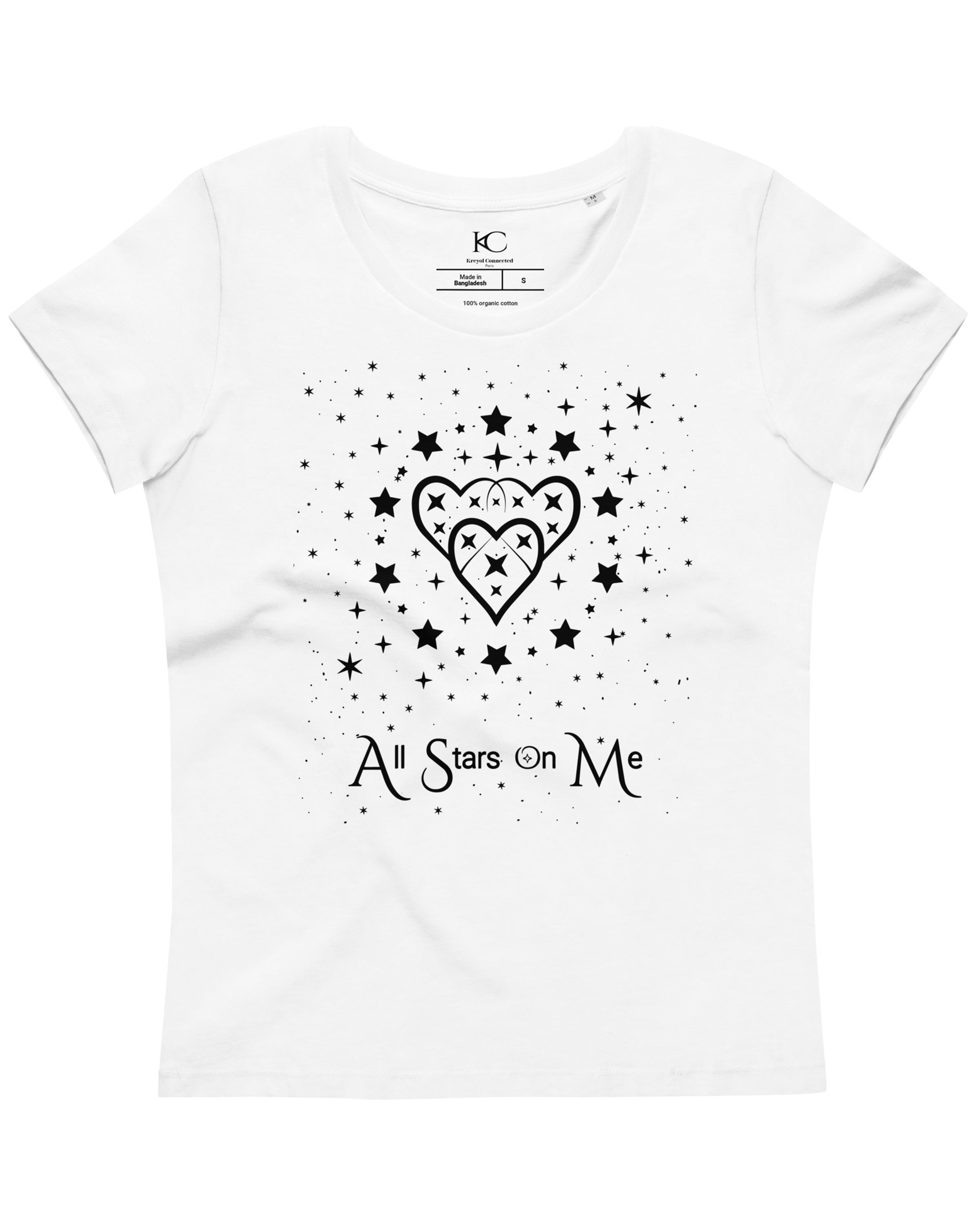 T-shirt moulant écologique femme - Palma Blanc - All Stars On Me#couleur_blanc