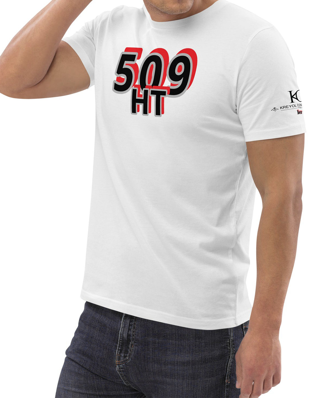 T-shirt unisexe en coton bio 509 HT#couleur_blanc