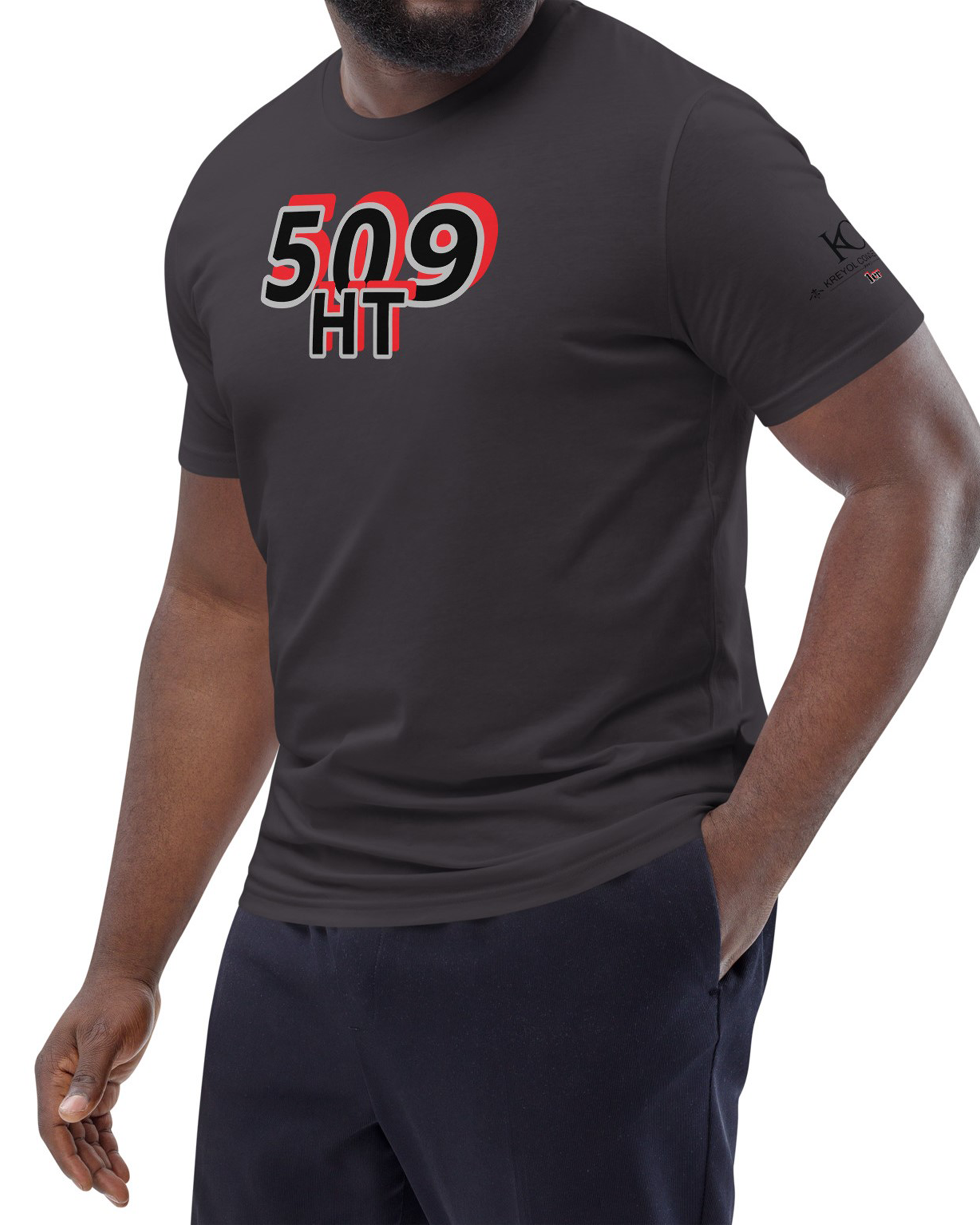 T-shirt unisexe en coton bio 509 HT Anthracite#couleur_anthracite