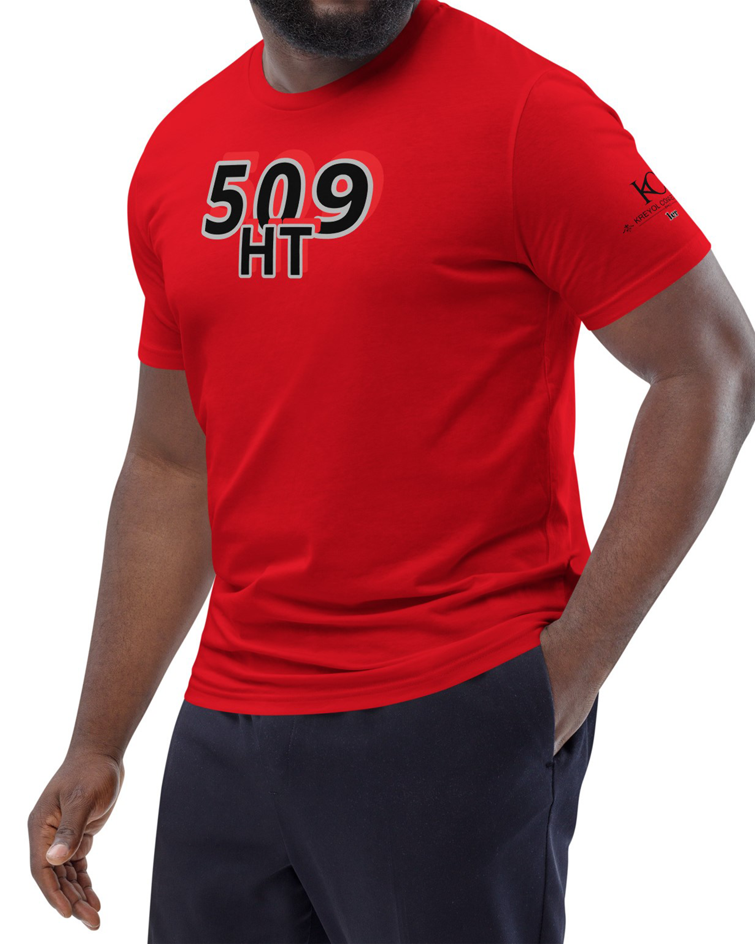 T-shirt unisexe en coton bio 509 HT Rouge#couleur_rouge